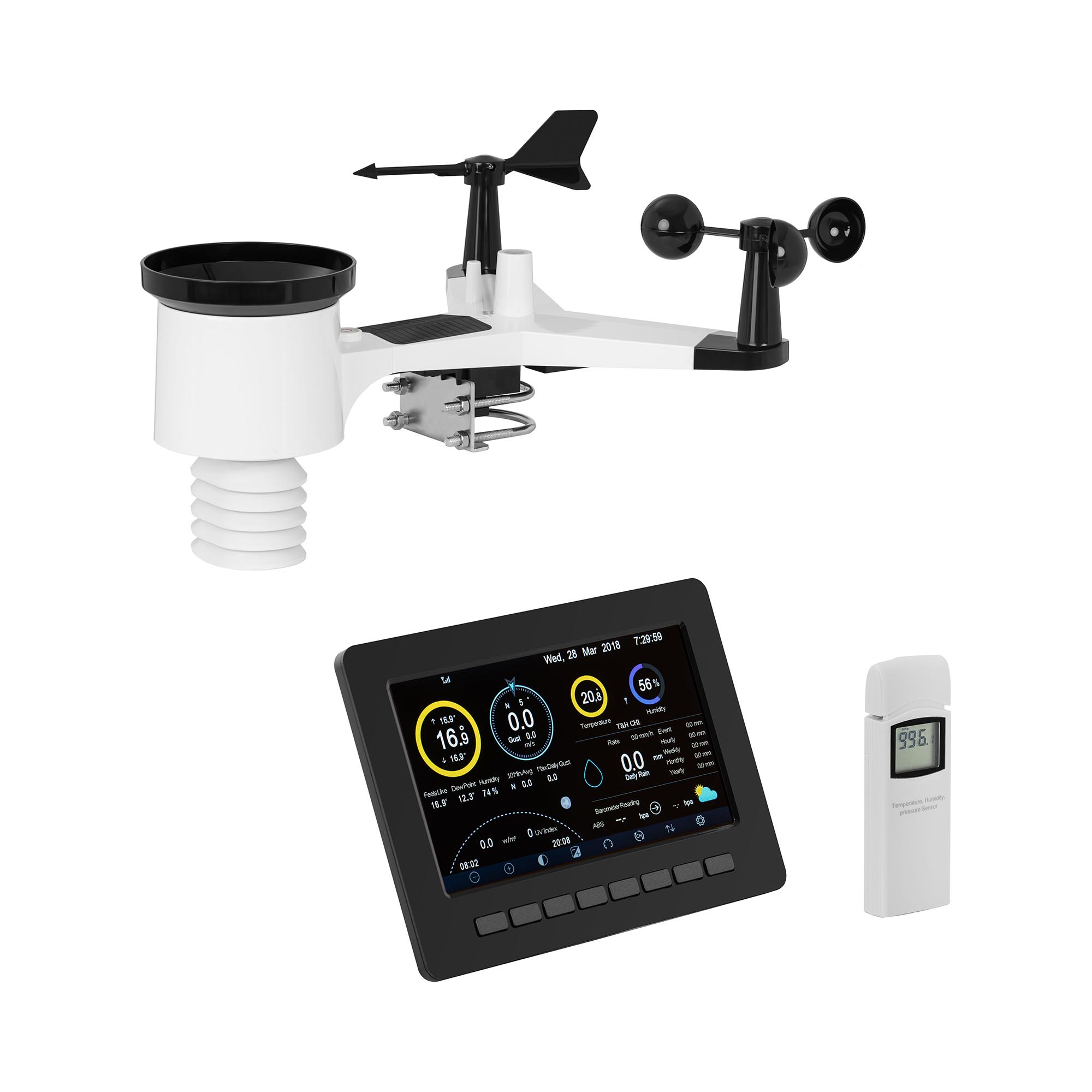 Steinberg Systems WiFi Wetterstation - LCD 7' - USB - Innensensor