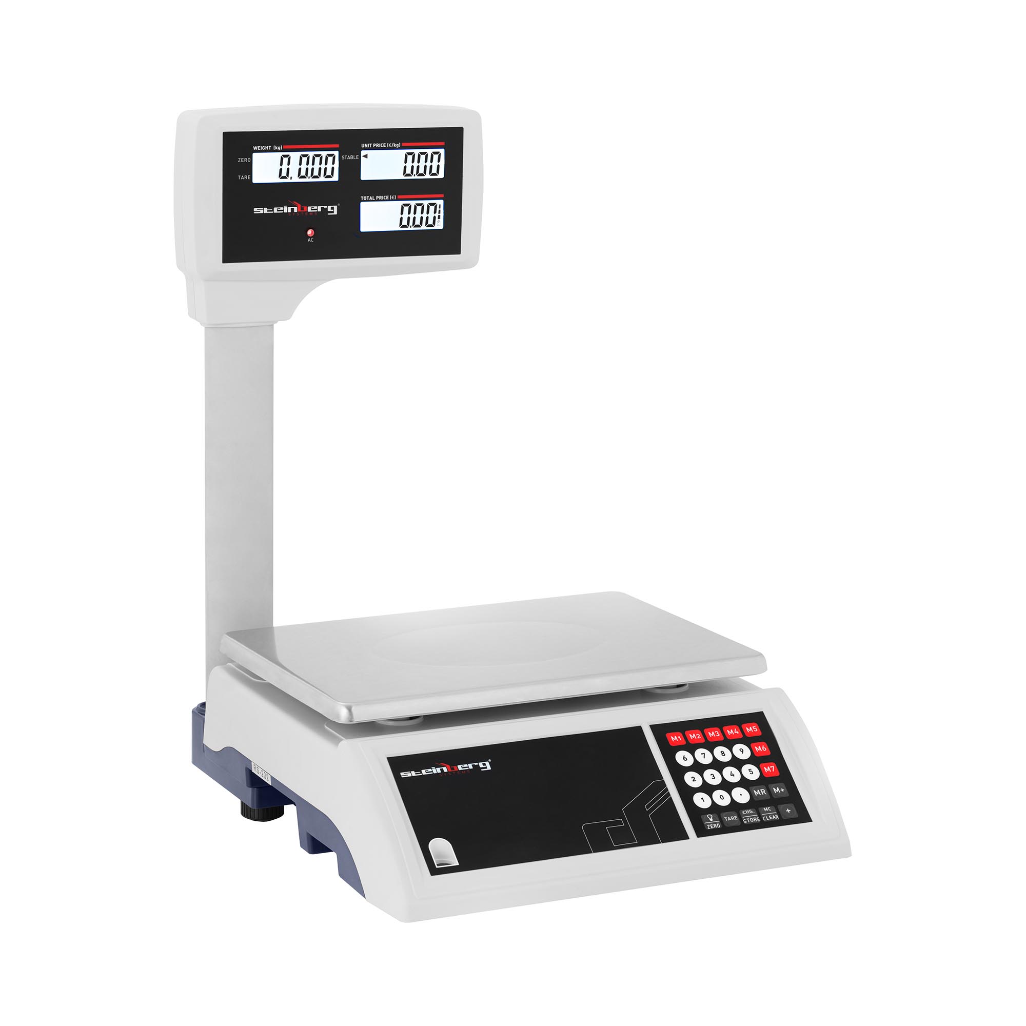 Steinberg Systems Kontrollwaage - 30 kg / 5 g - 31 x 21 cm - 6 LCD-Hochanzeige
