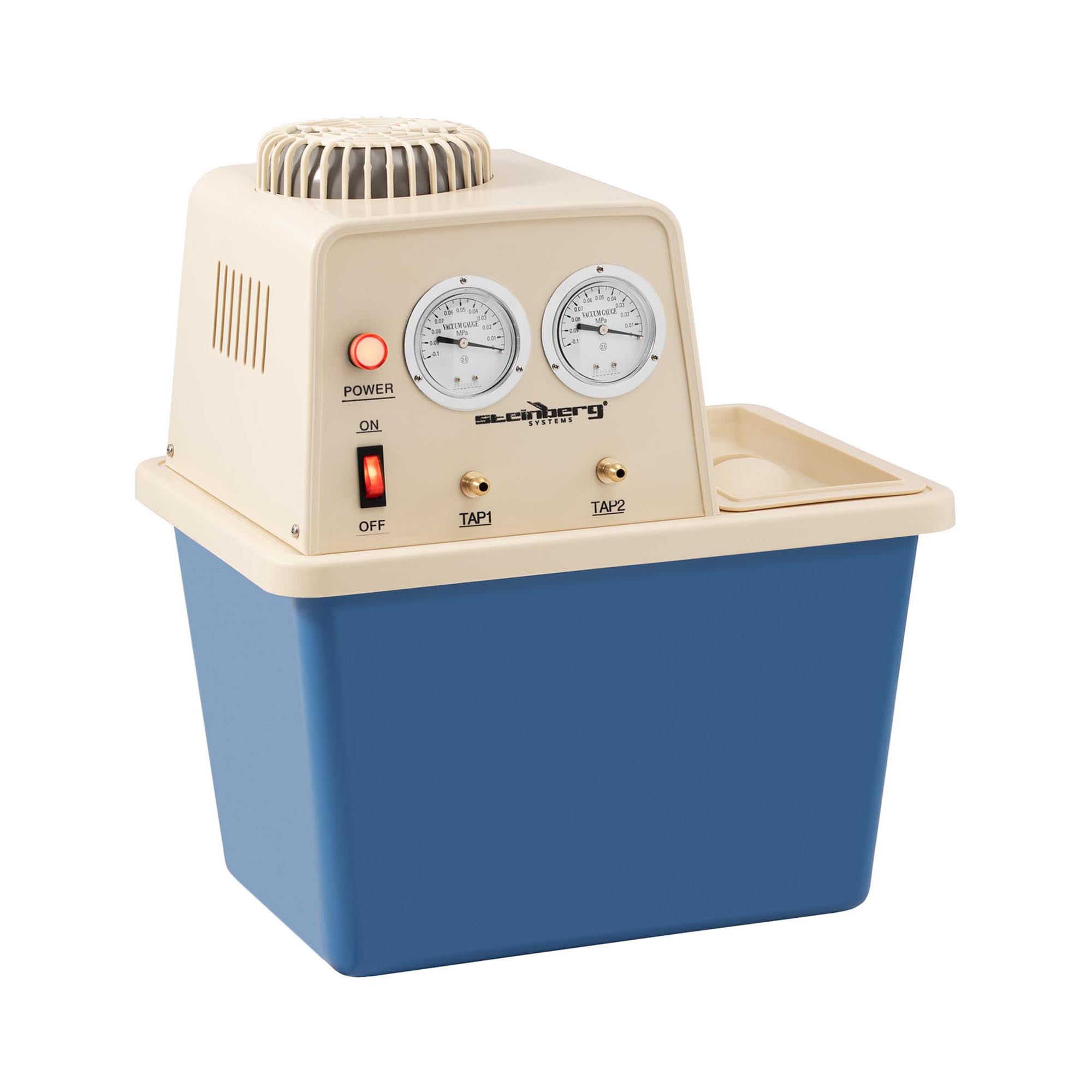 Steinberg Systems Doppel-Vakuumpumpe - 2 Anschlüsse/Manometer - 15 L - 180 W