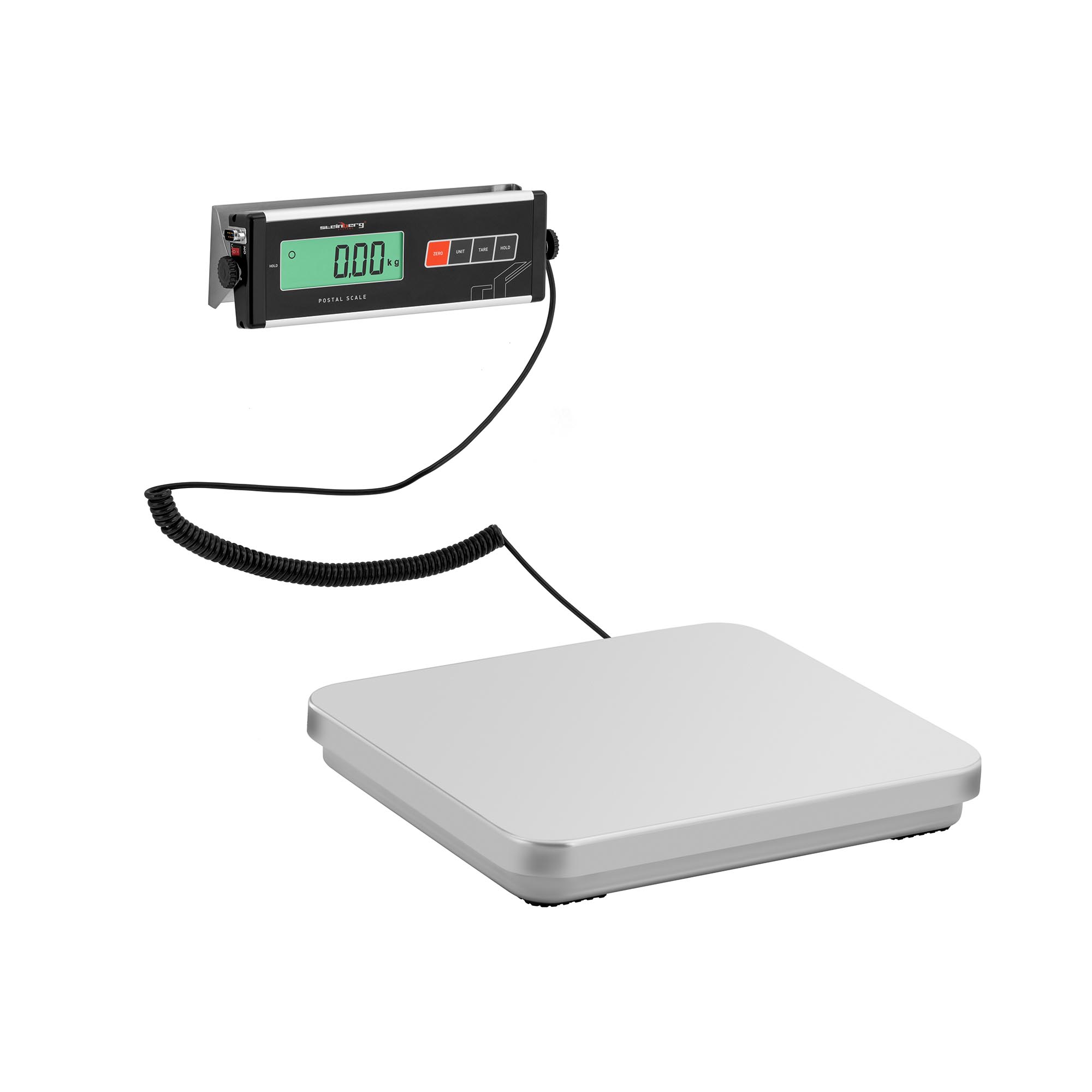 Steinberg Systems Paketwaage - 60 kg / 0,02 kg - 35,5 x 40,5 cm - externes LCD - RS232-Schnittstelle