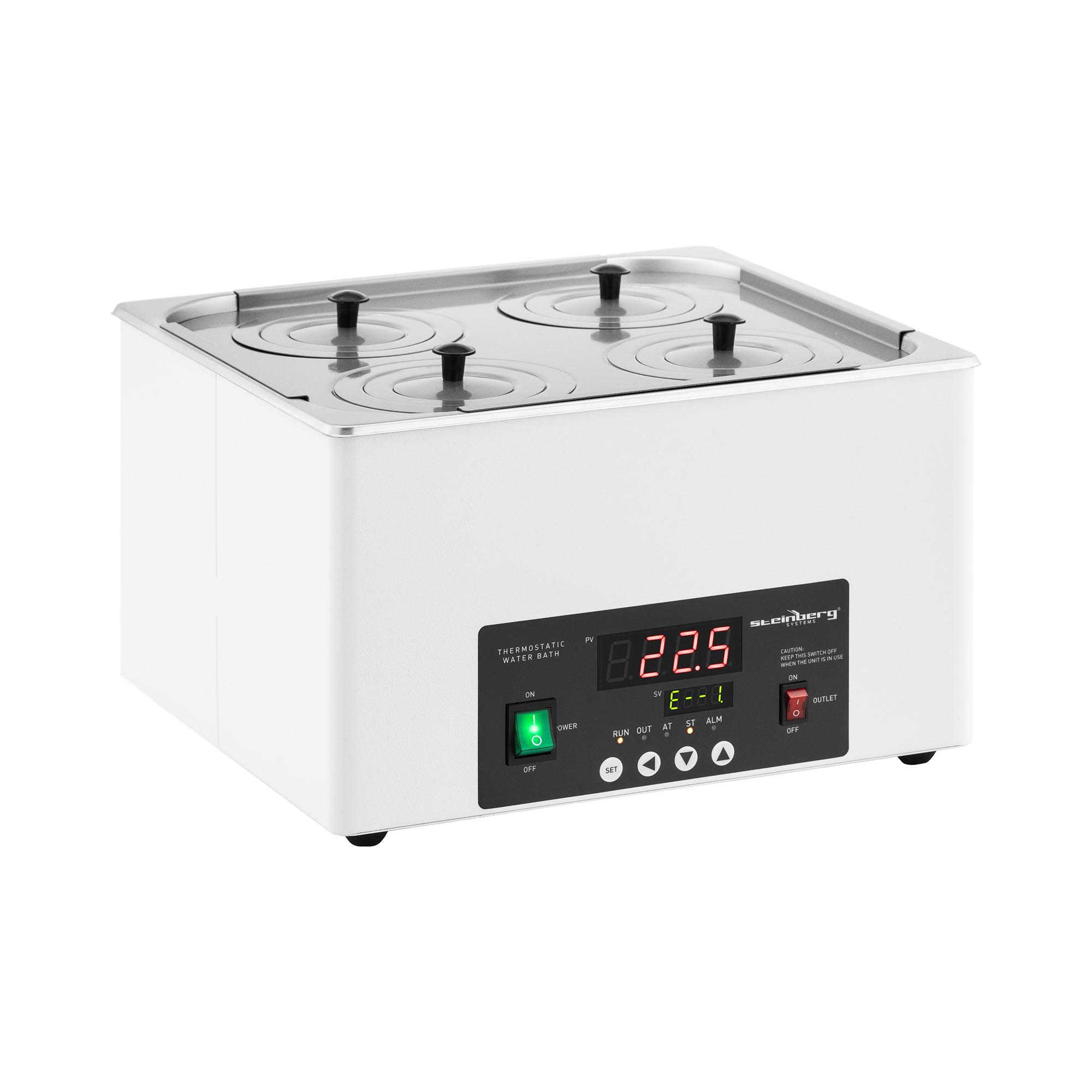 Steinberg Systems Thermostatisches Wasserbad - digital - 14,6 l - 5 - 100 °C - 325 x 300 x 150 mm