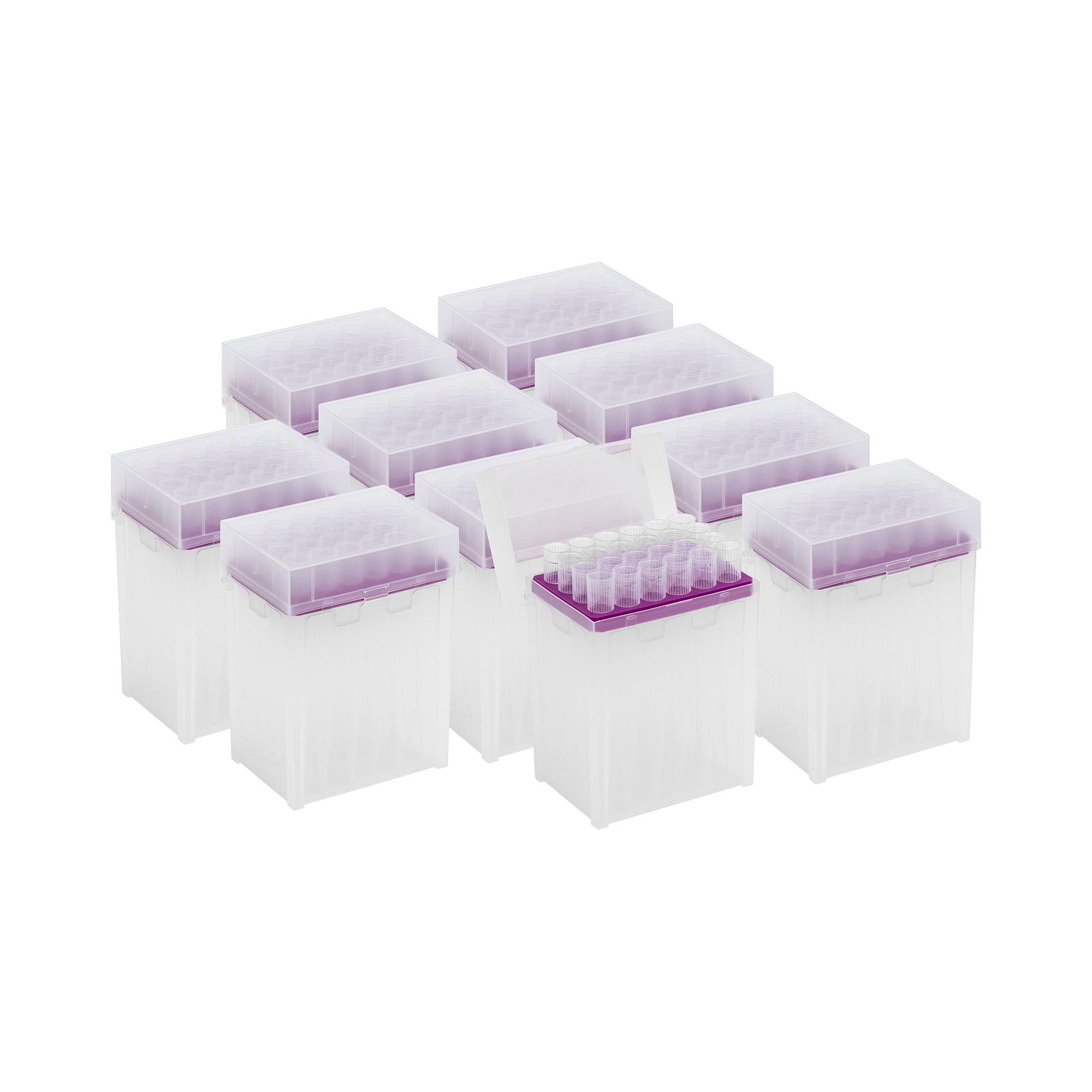 Steinberg Systems Pipettenspitzen - 10 ml - DNAse-/RNAse-frei - in Pipettenspitzen-Box - 10 x 24 Stück