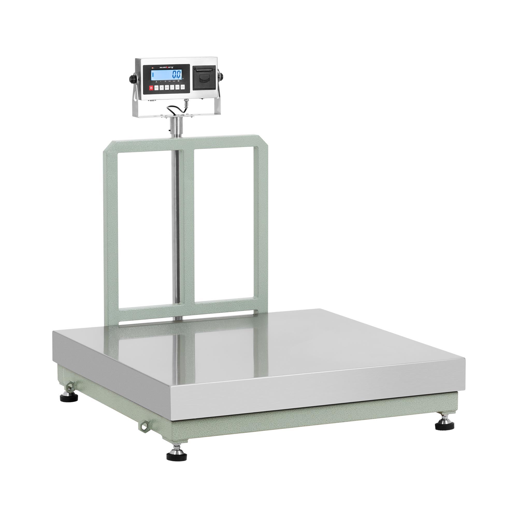 Steinberg Systems Plattformwaage - 300 kg / 0,02 kg - 100 x 100 cm - LCD mit Etikettendrucker