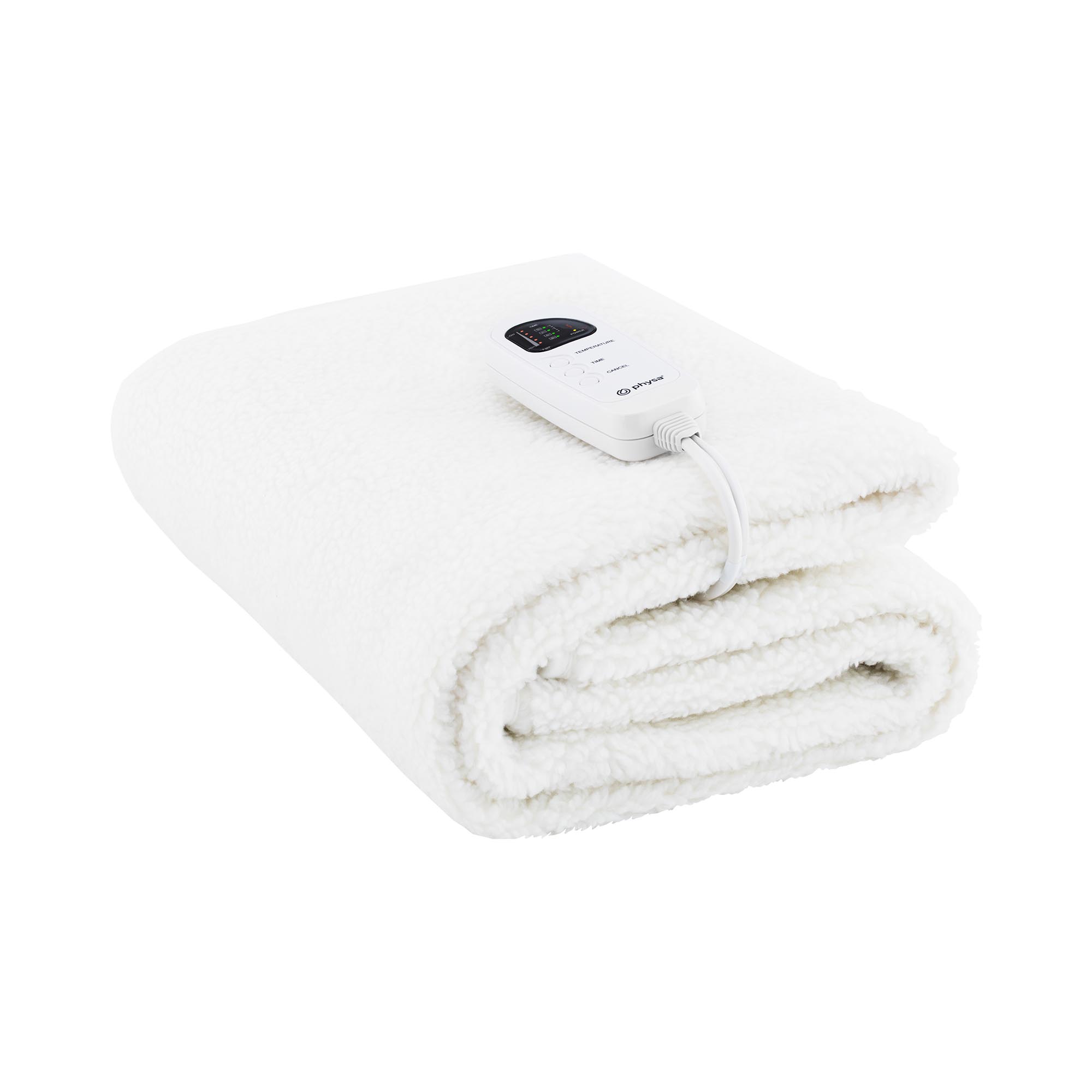 physa Heizdecke für Massageliege - 180 x 75 cm - 60 W - Timer - LED - Fleece