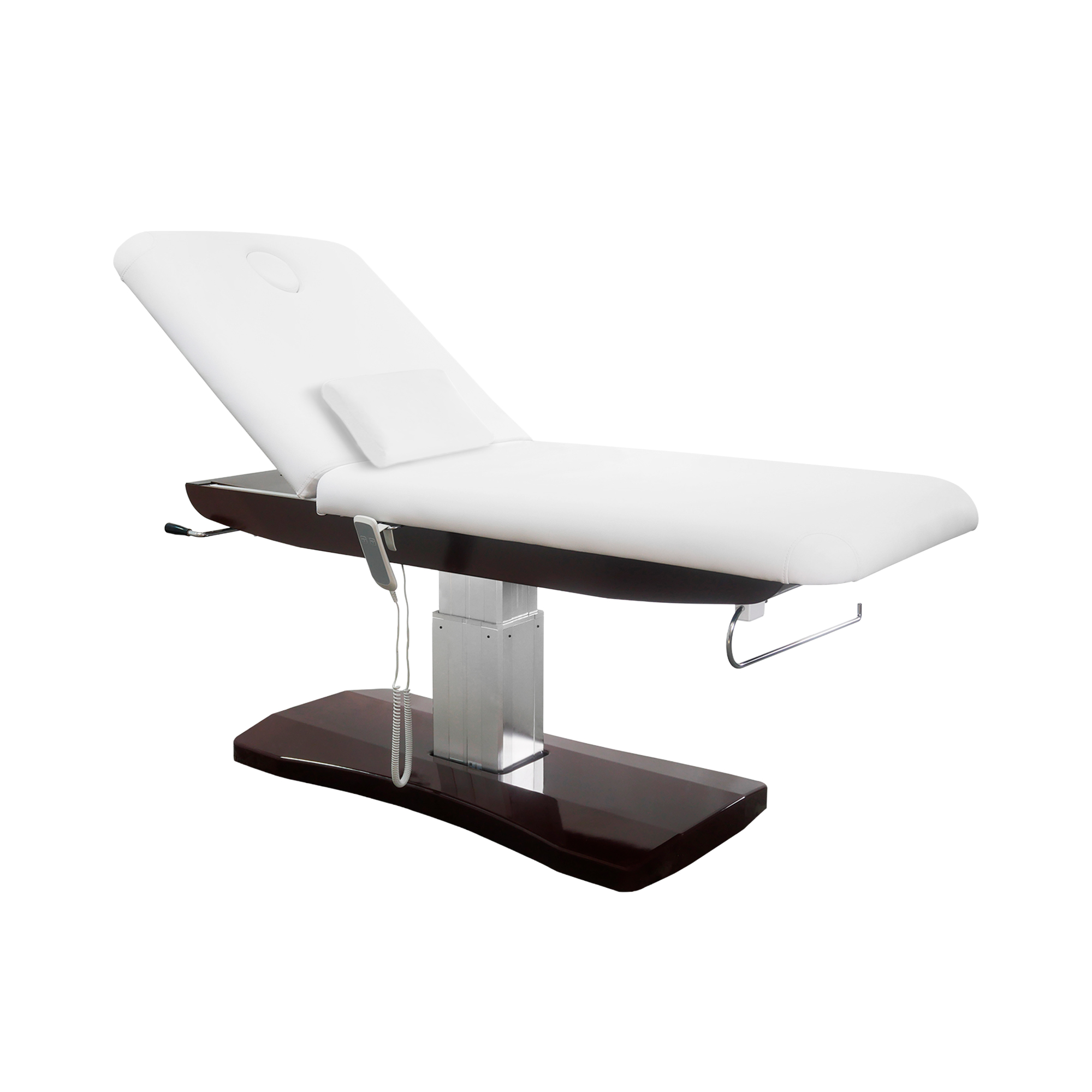 physa Massageliege - 1 Motor - 300 W - 200 x 75 x 66 - 91 cm - 175 kg - braun / weiß