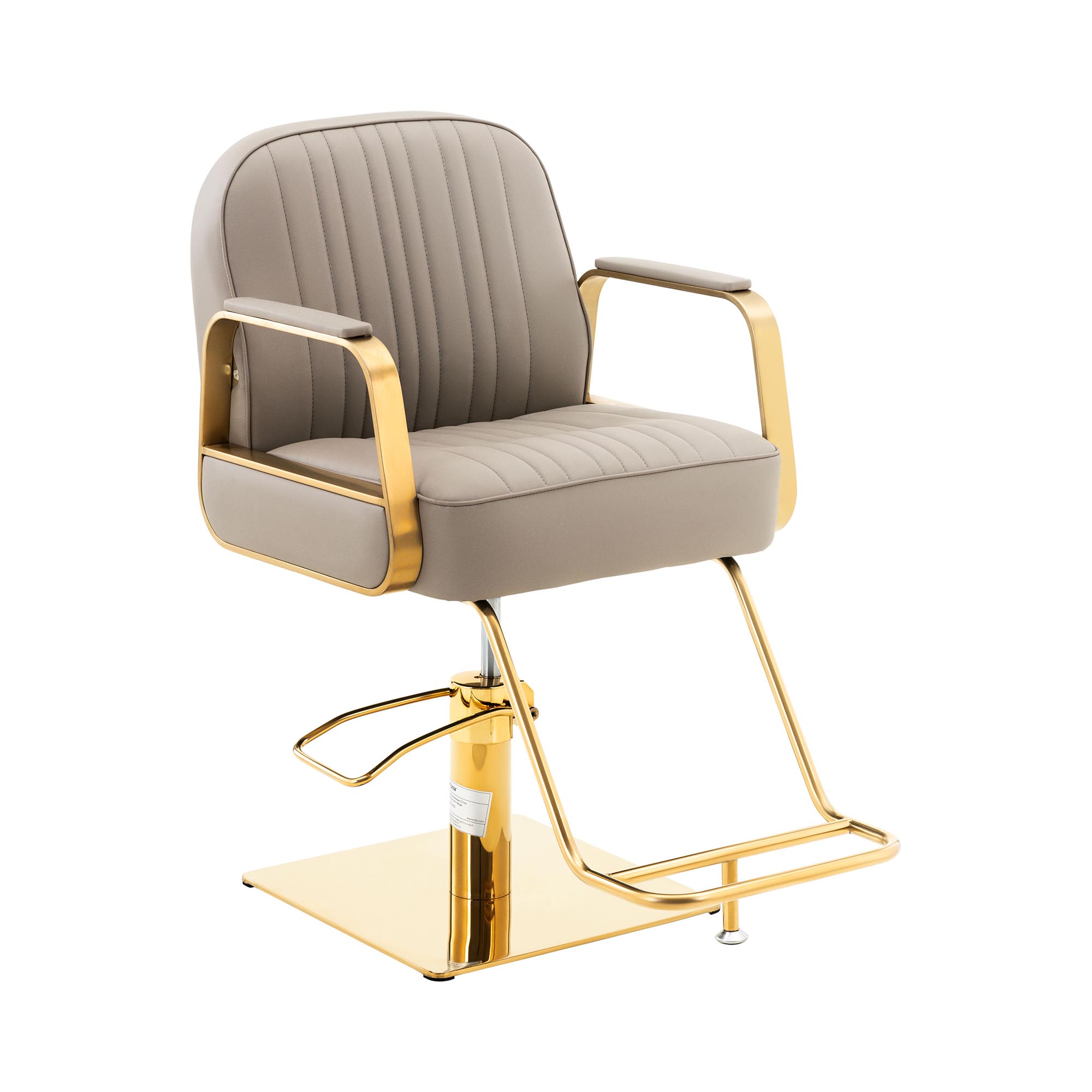 physa Friseurstuhl mit Fußstütze - 560 - 720 mm - 200 kg - Golden, Beige