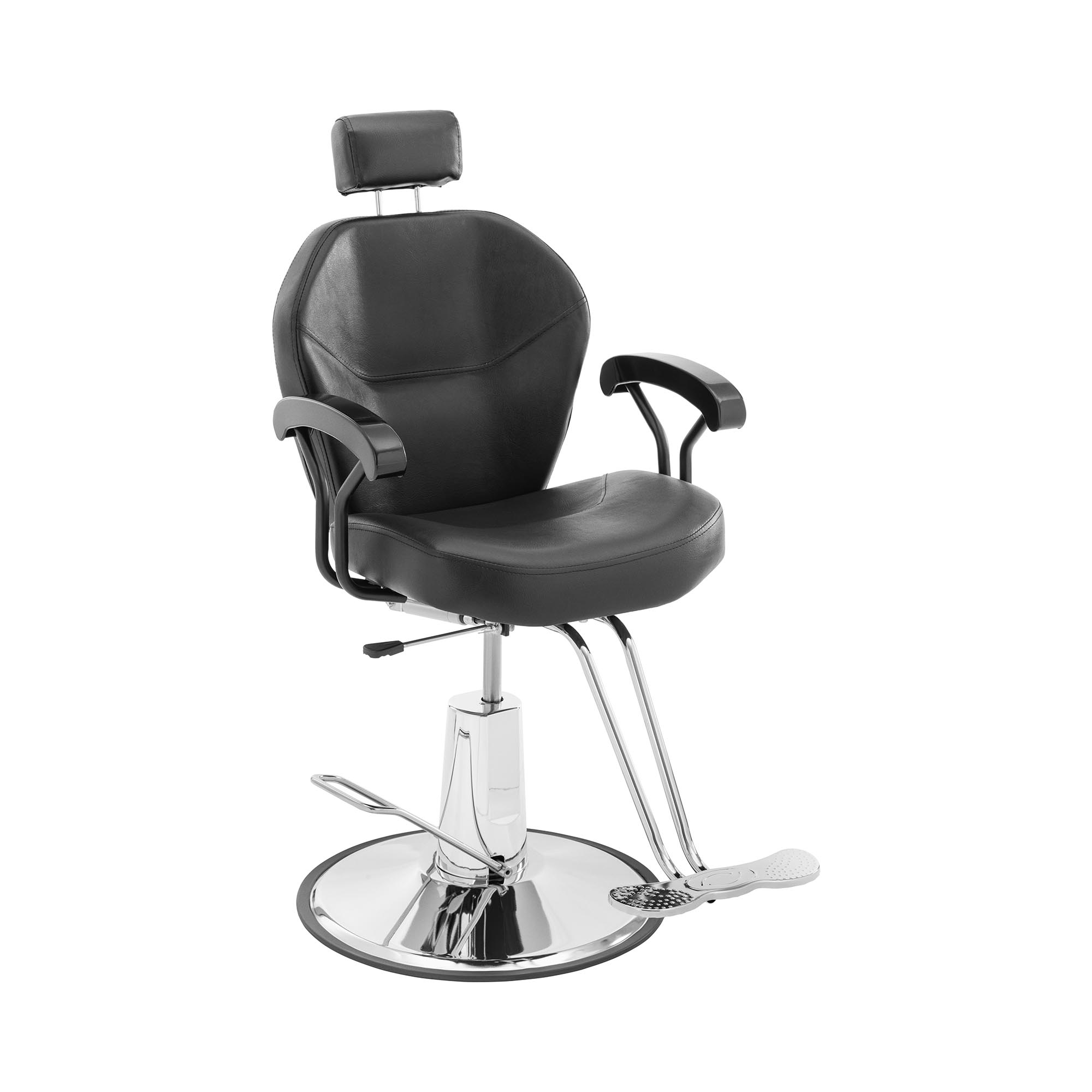 physa Friseurstuhl - Kopf- und T-Fußstütze - 52 - 64 cm - 150 kg - neigbar - schwarz