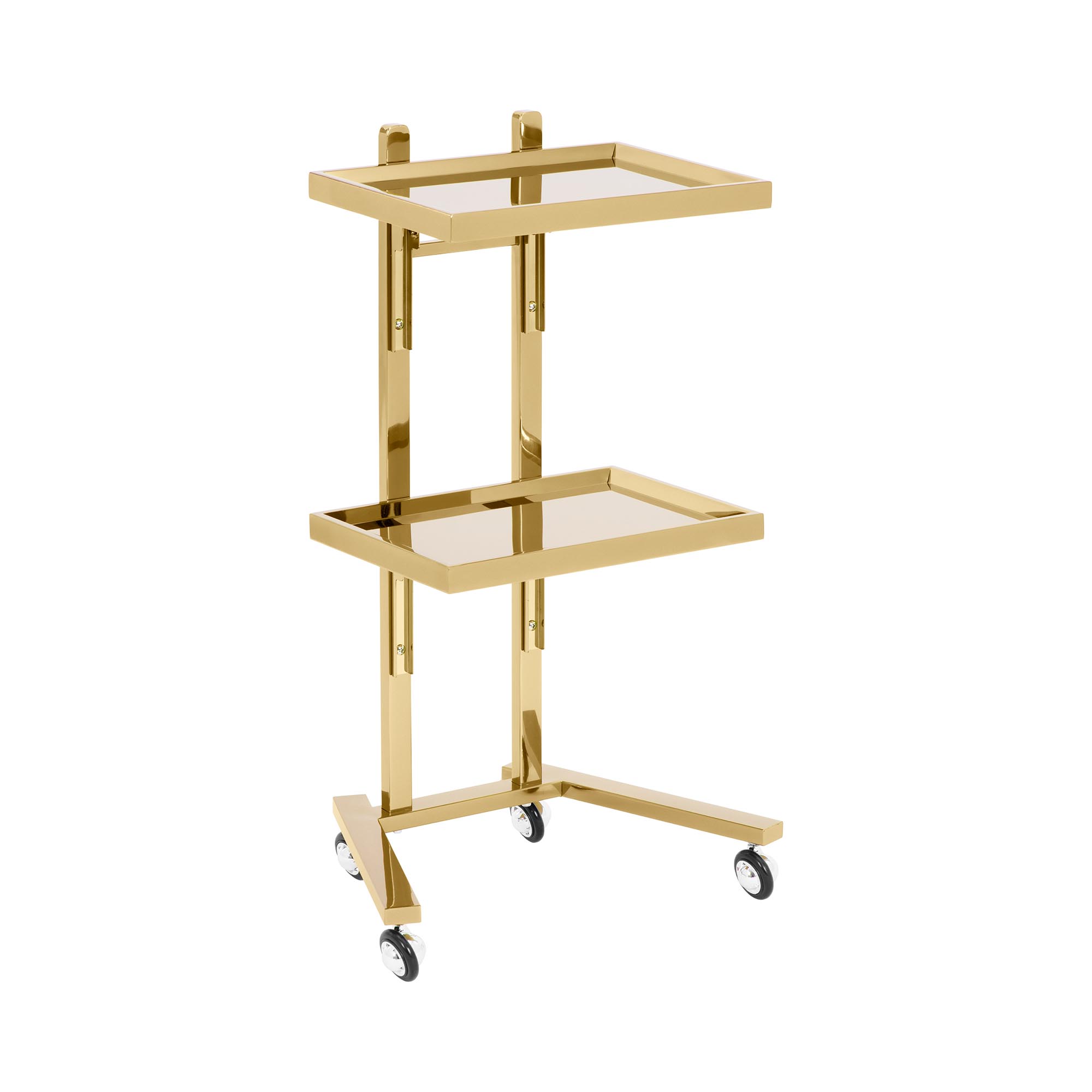 physa Kosmetikwagen  - 2 Ablagen - 40 x 85 x 48 cm - golden