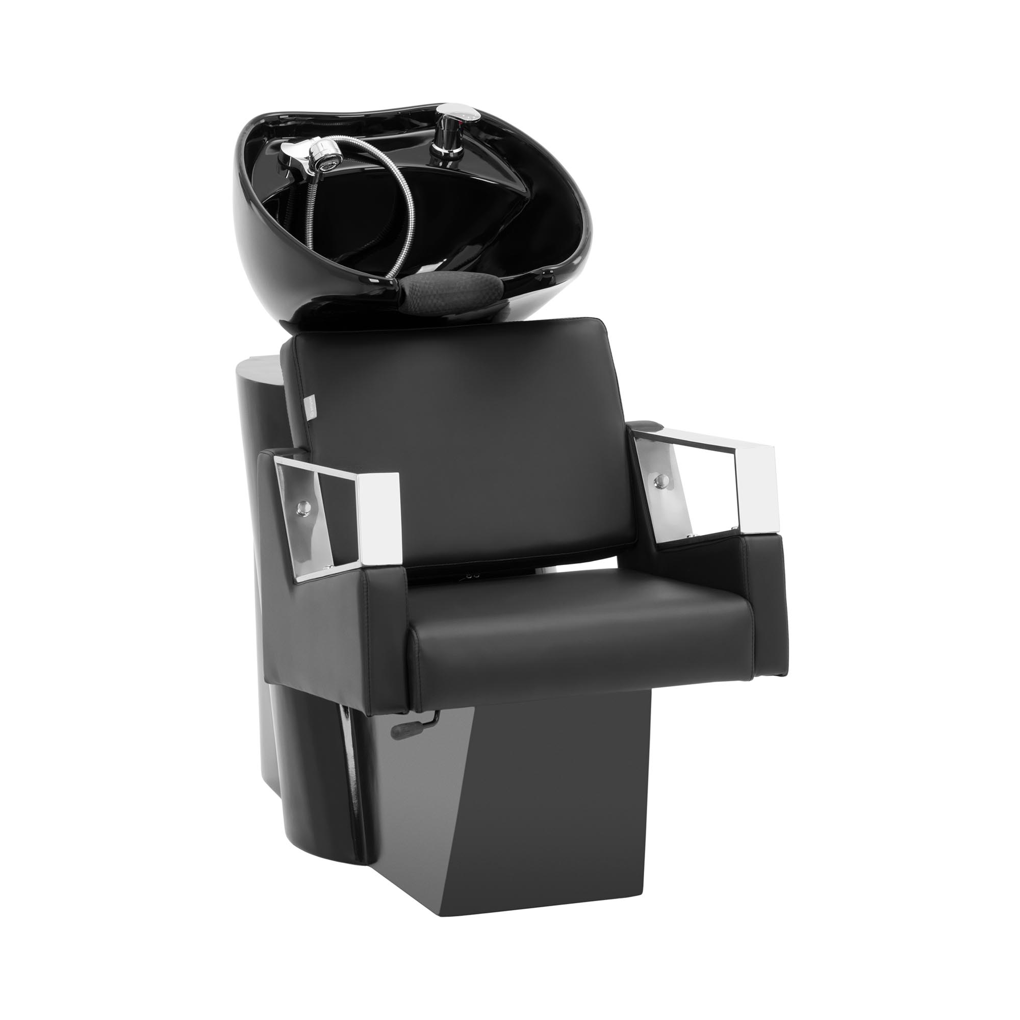 physa Friseurwaschplatz - neigbares Waschbecken mit Mischbatterie, Schlauch und Brause - funktionales Design