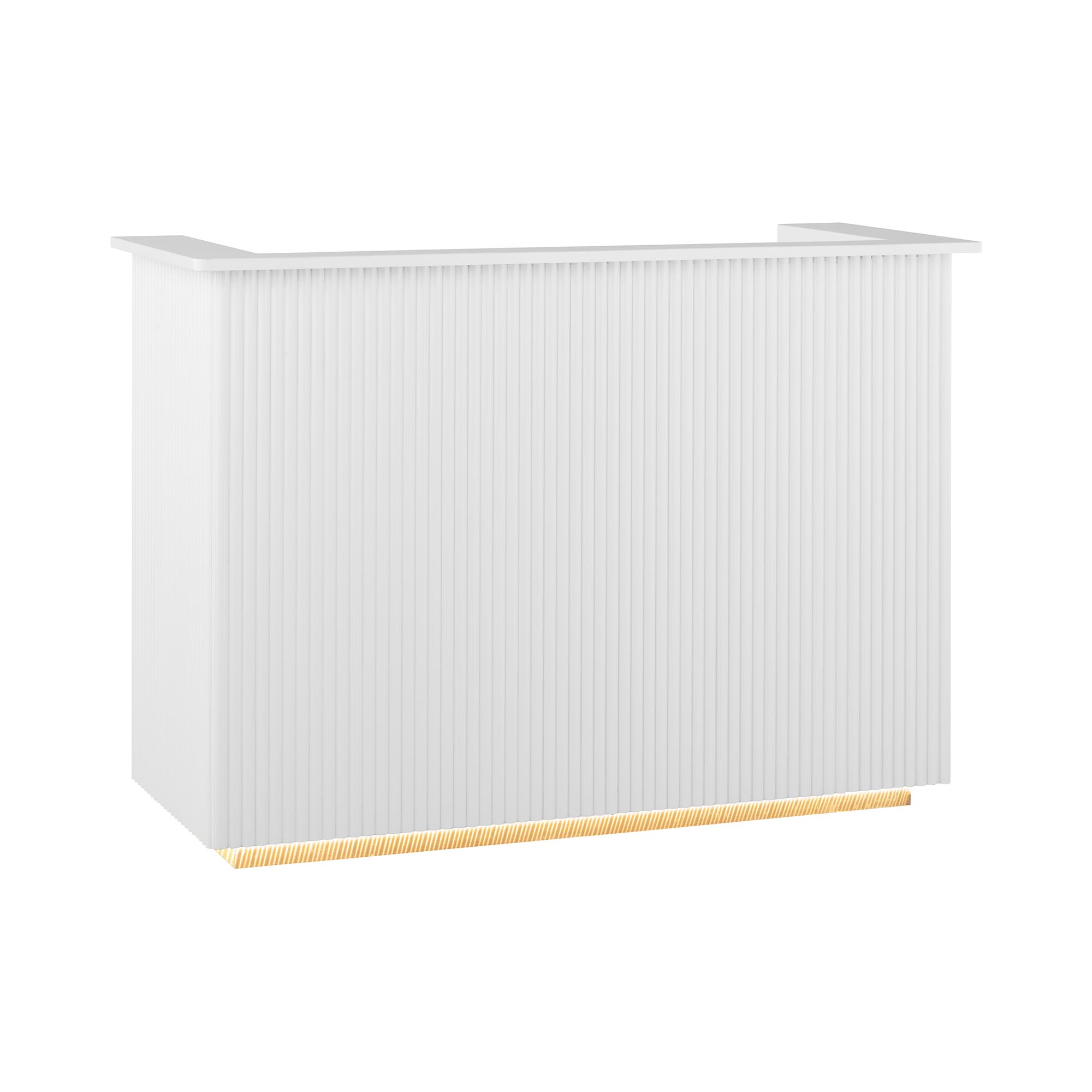 physa Empfangstheke - mit indirekter Beleuchtung - abschließbar - ausziehbare Tastaturablage