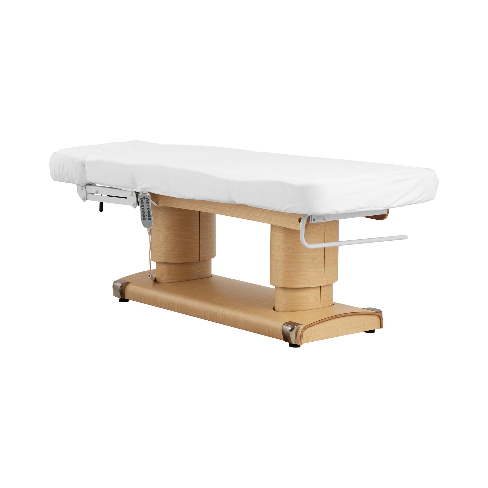 physa Elektrische Wellnessliege - 4 Motoren - 160 W - 200 x 80 x 63 - 81 cm - 200 kg - weiß