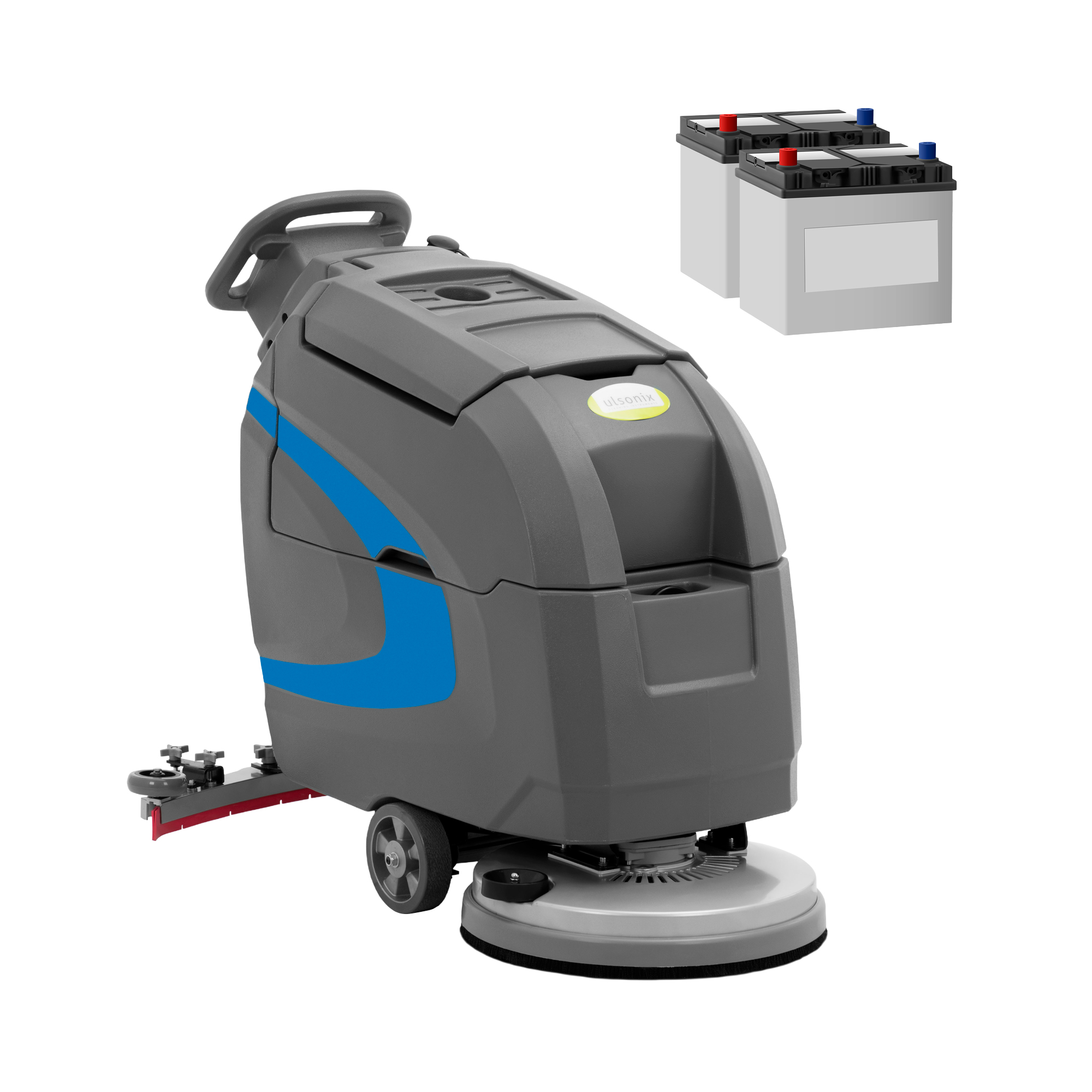 ulsonix Akku-Scheuersaugmaschine - 51 cm - 2000 m²/h - handgeführt mit Antrieb