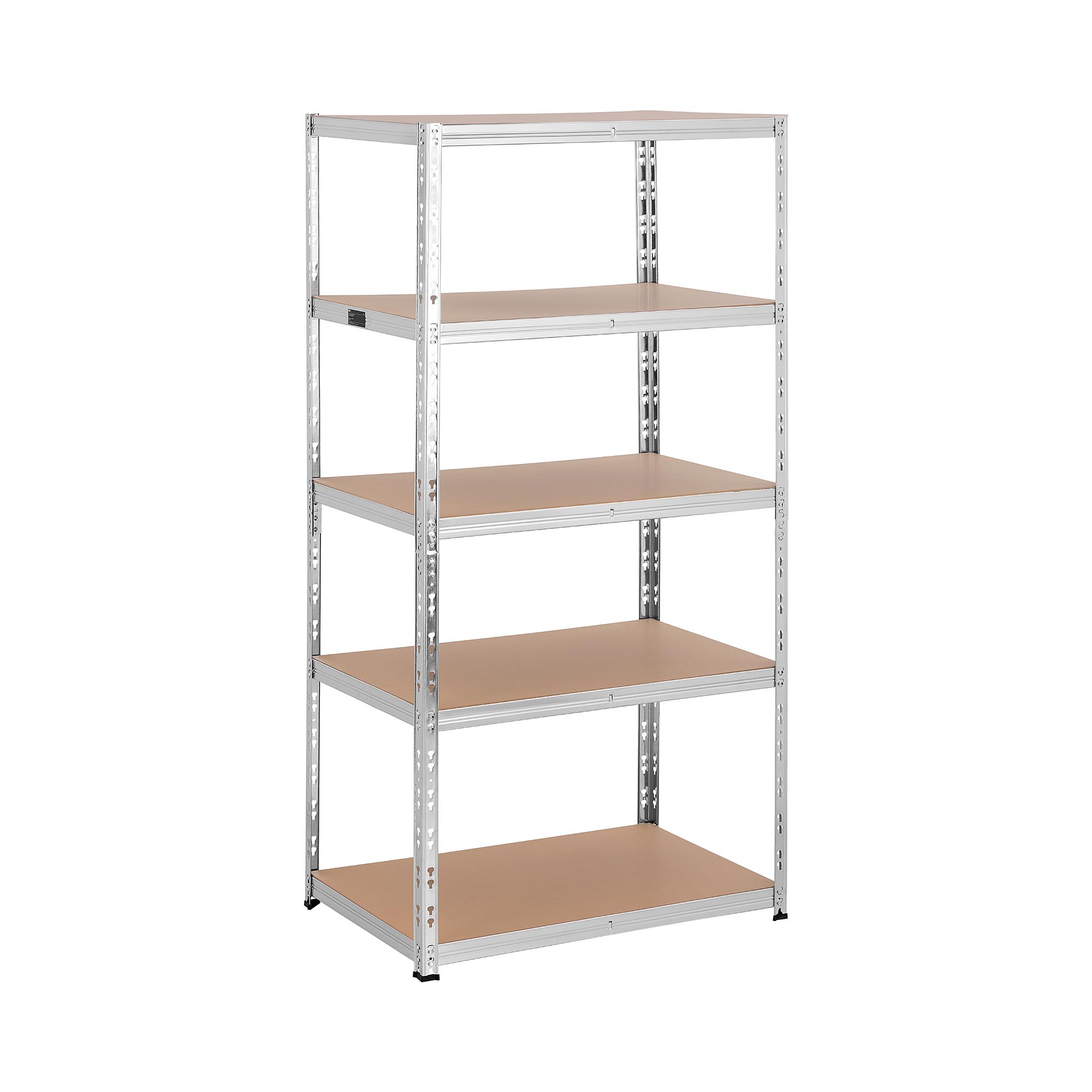 MSW Schwerlastregal - 90 x 60 x 180 cm - für 5 x 175 kg - Grau