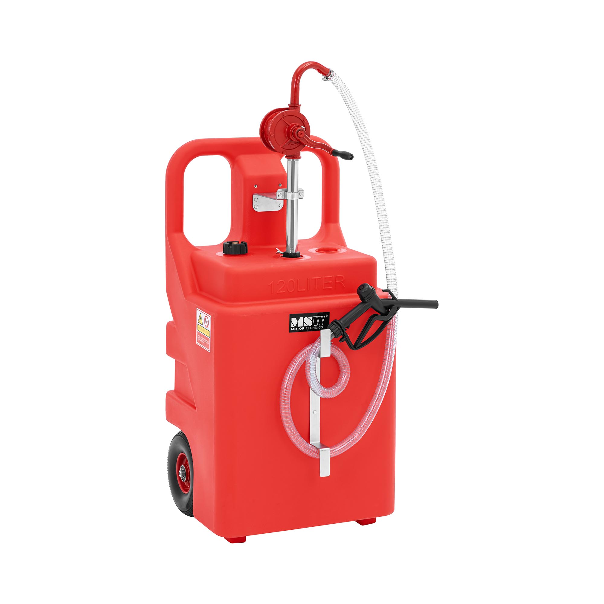 MSW Mobile Tankstelle - mit Zapfhahn und Räder - 120 l