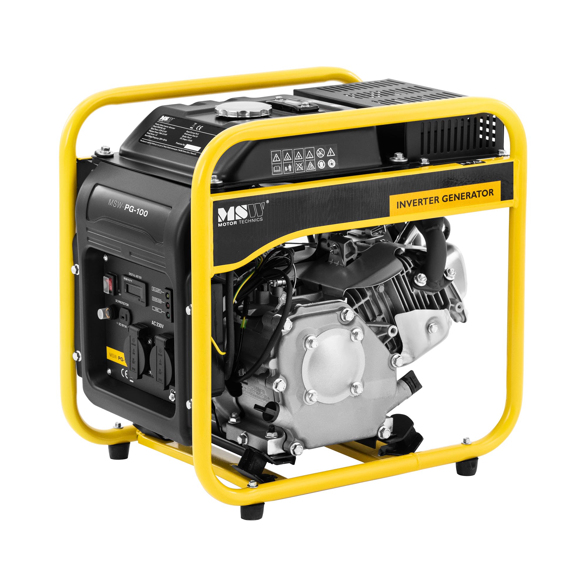 MSW Inverter Stromerzeuger Benzin - 3500 W - 230 V AC - Rückstoßstart