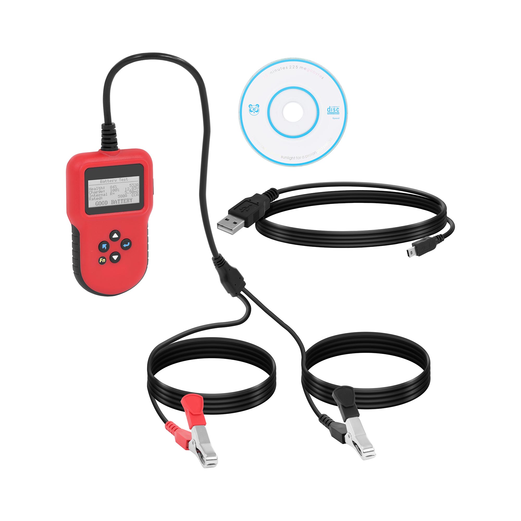 MSW Autobatterie Tester digital - 12 V/24 V - LCD - mehrsprachig