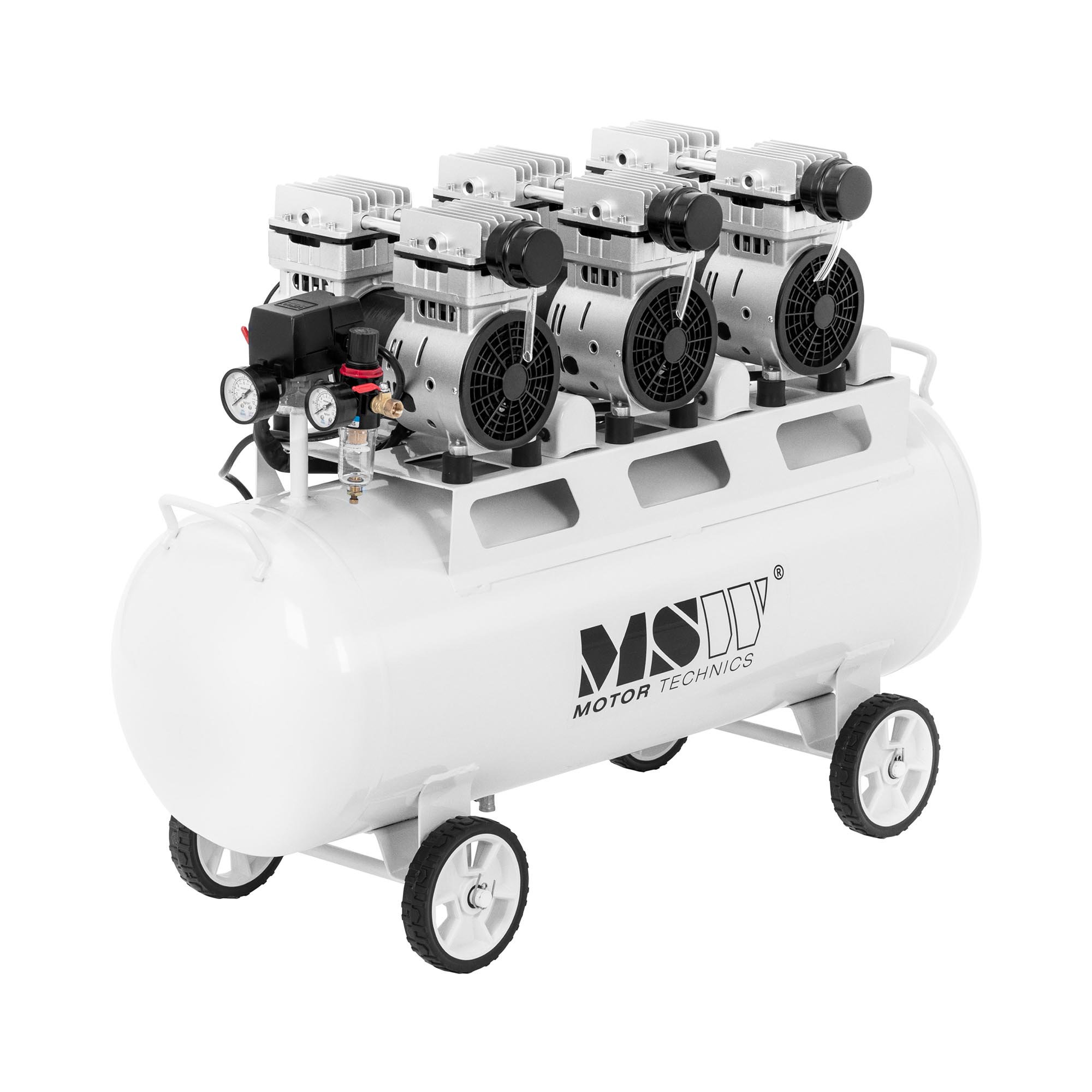 MSW Kompressor ölfrei - 65 L - 3 x 750 W