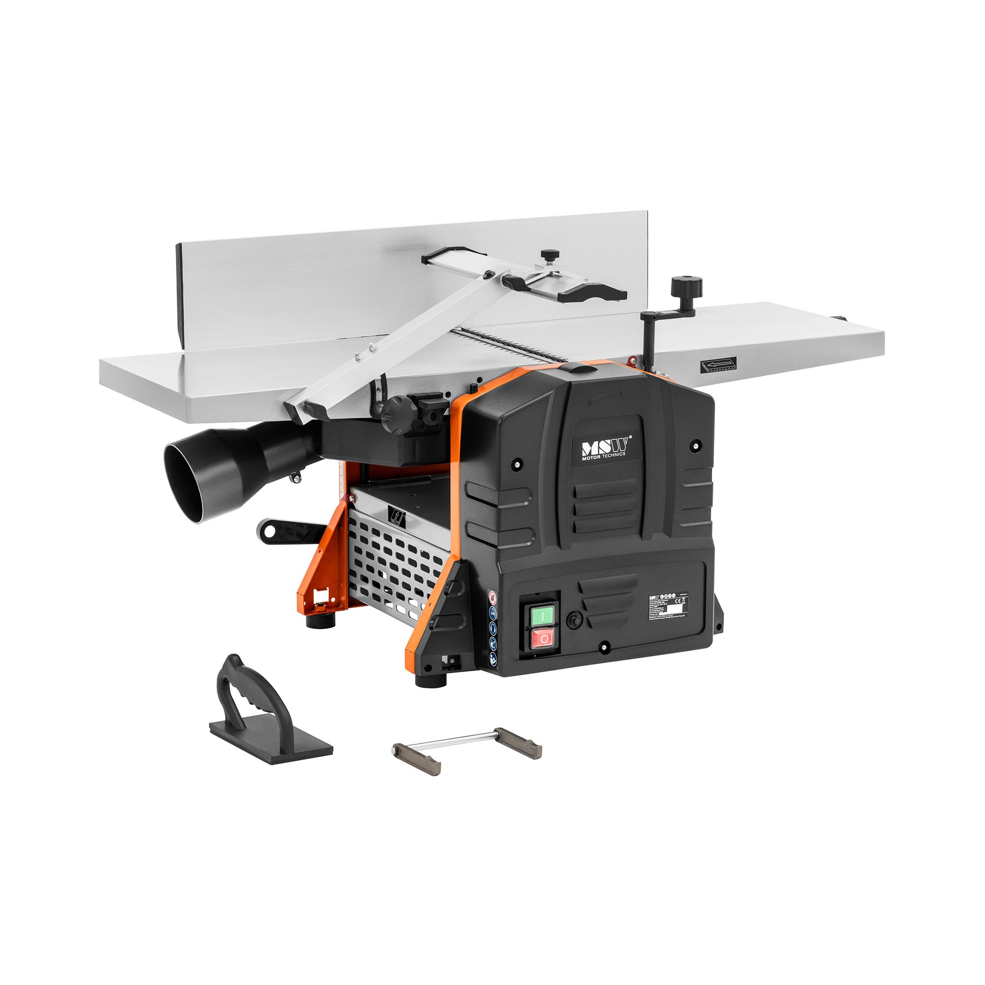 MSW Hobelmaschine mit Abrichte - 2-in-1 - 1500 W -  2 Messer - 252 mm Breite