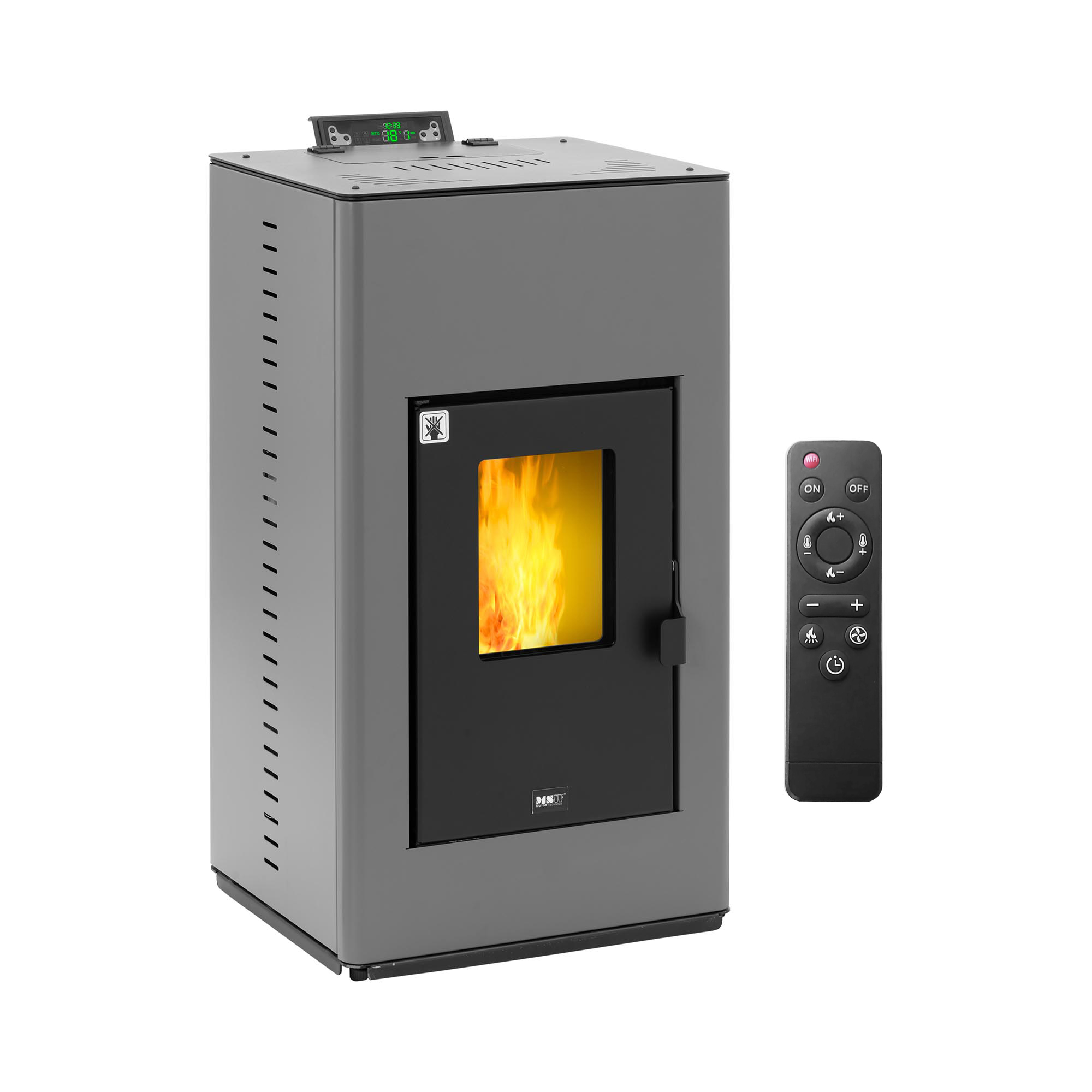 MSW Pelletofen wasserführend - 20 kW - für 380 m³ / 25 L Wasser