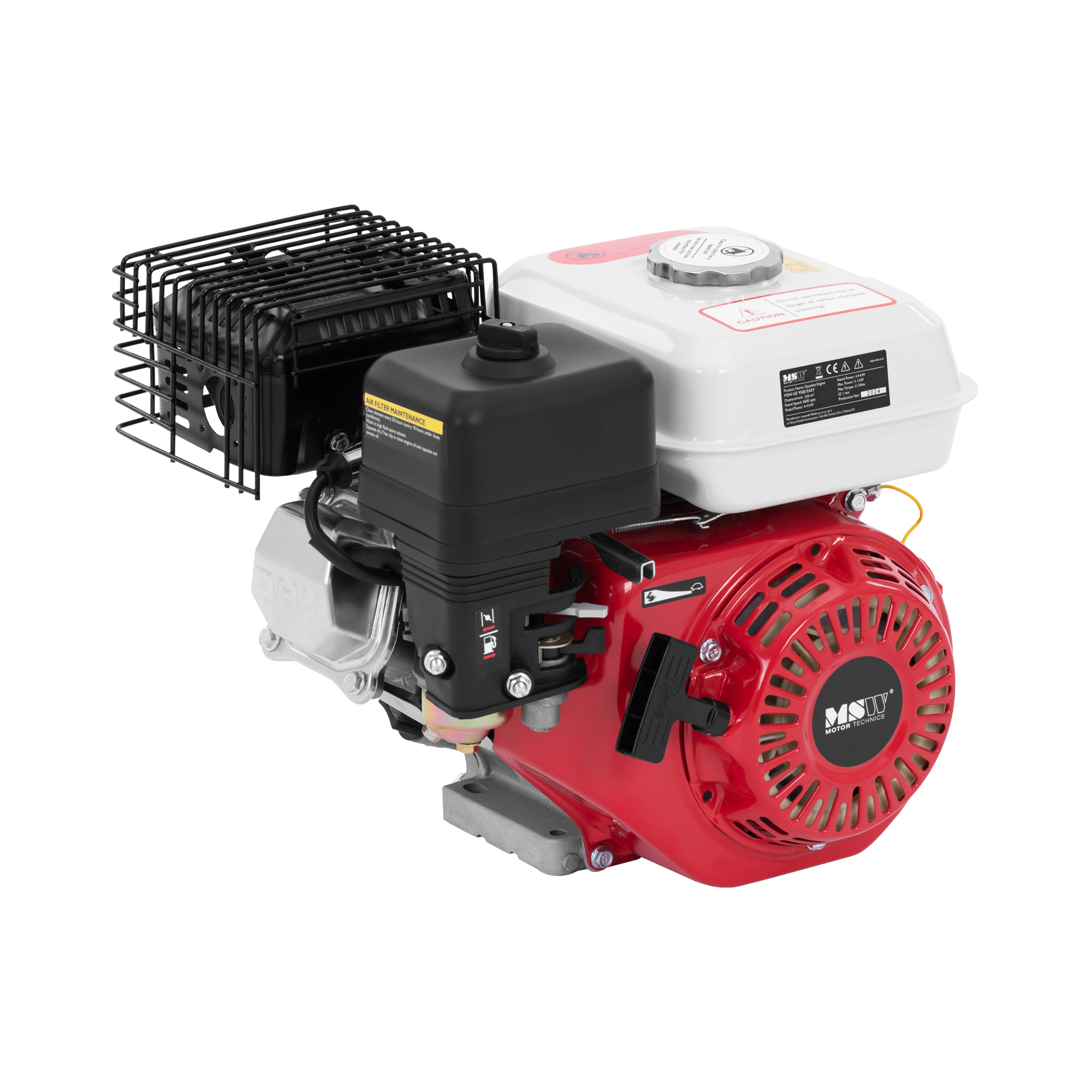 MSW 4-Takt-Motor - 9 PS - Einzylinder - Start per Seilzug