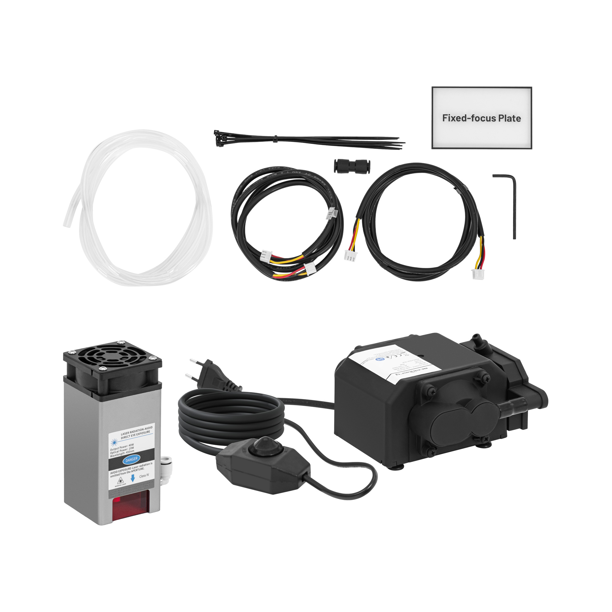 Steinberg Air Assist Laser - mit Fixfokusplatte - 10 W - 27 l/min - für Laserschnitt / Lasergravur