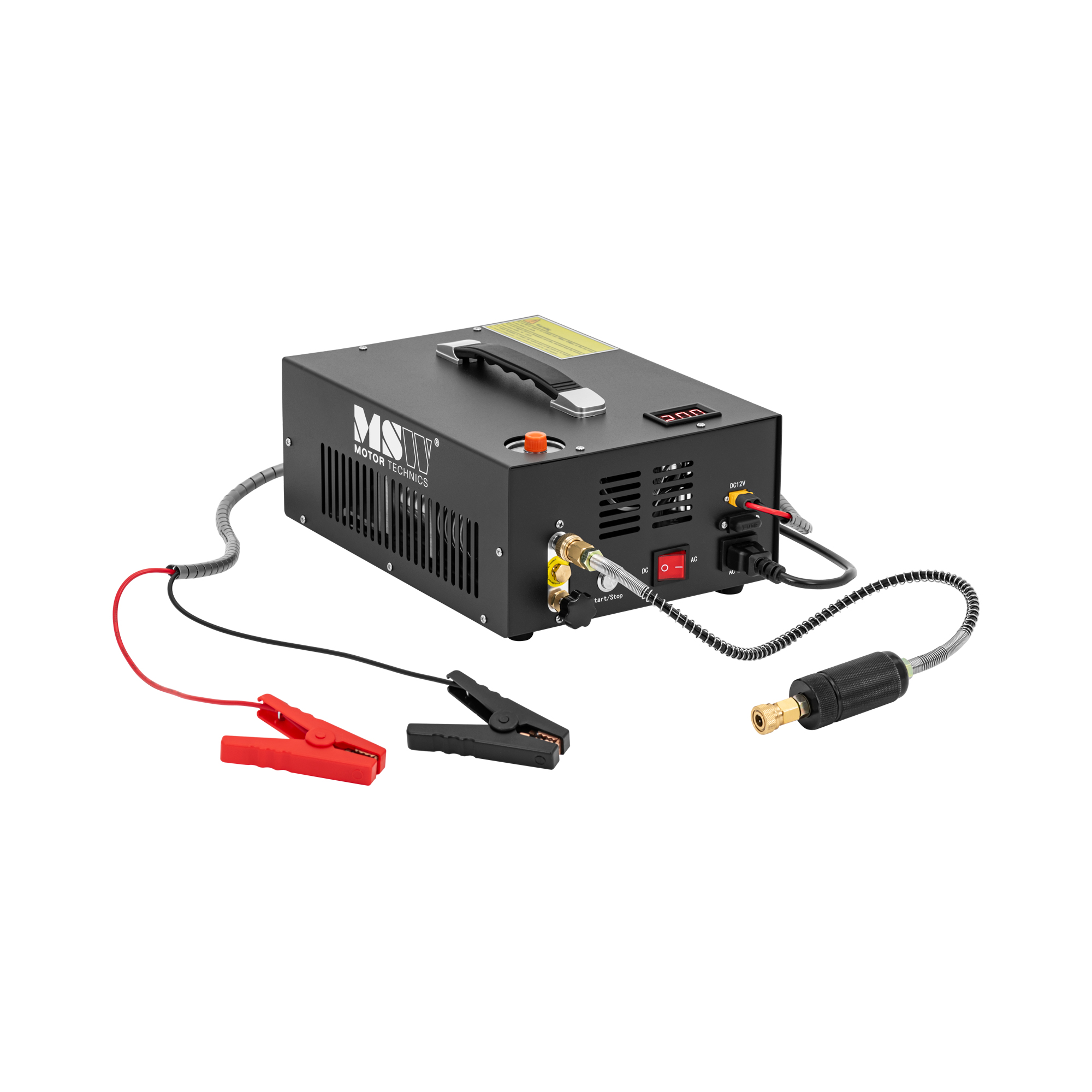 MSW PCP-Kompressor - kompakt - 300 bar - 12/220 V - 350 W - Auto-Stopp