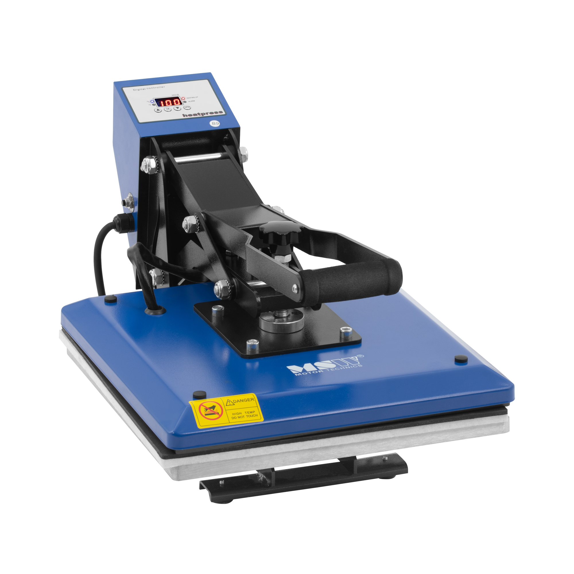 MSW Transferpresse - 38 x 38 cm - bis 250 °C - LCD-Anzeige - Timer