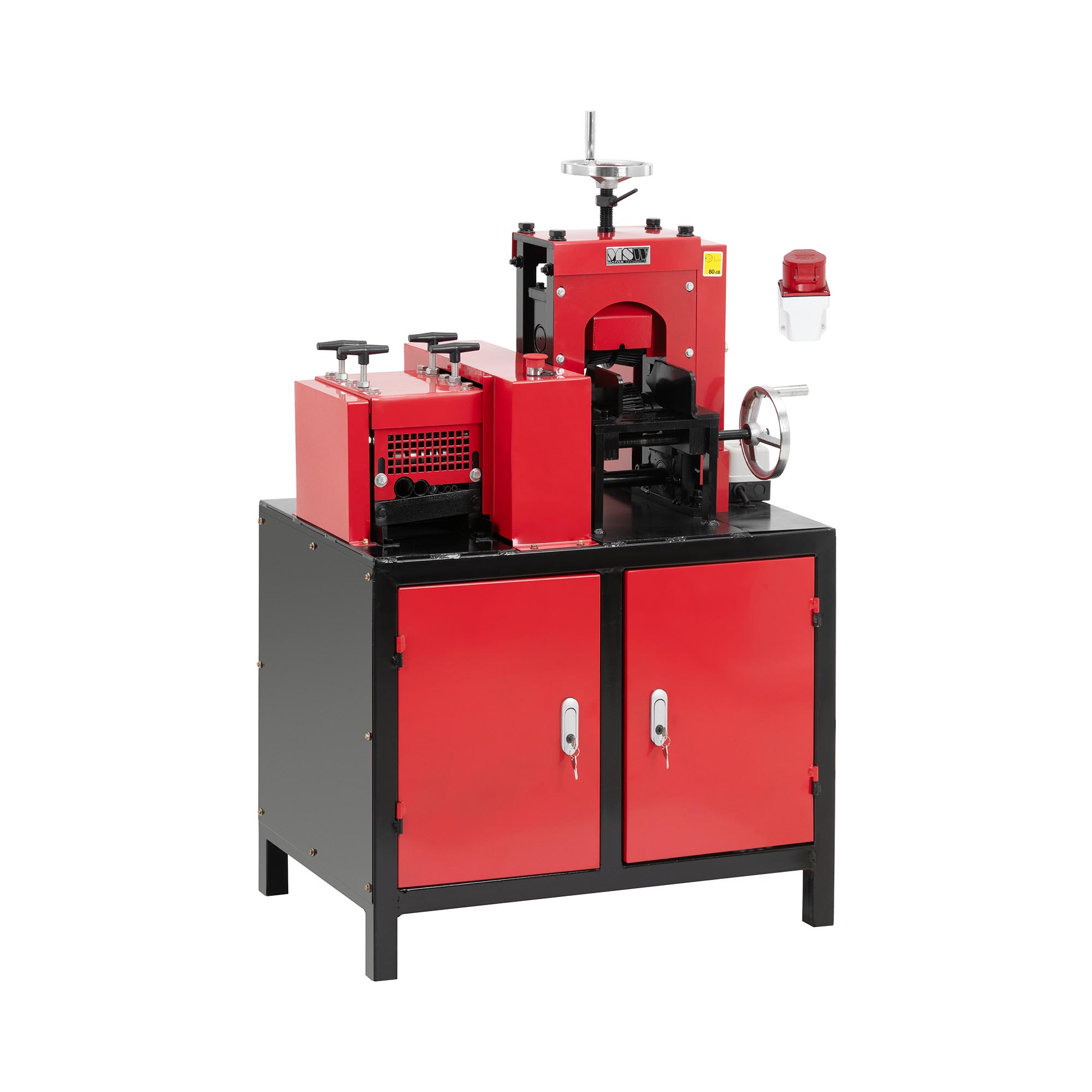 MSW Elektrische Kabelschälmaschine - 3000 W - 400 V - 7 Einschübe - bis 120 mm