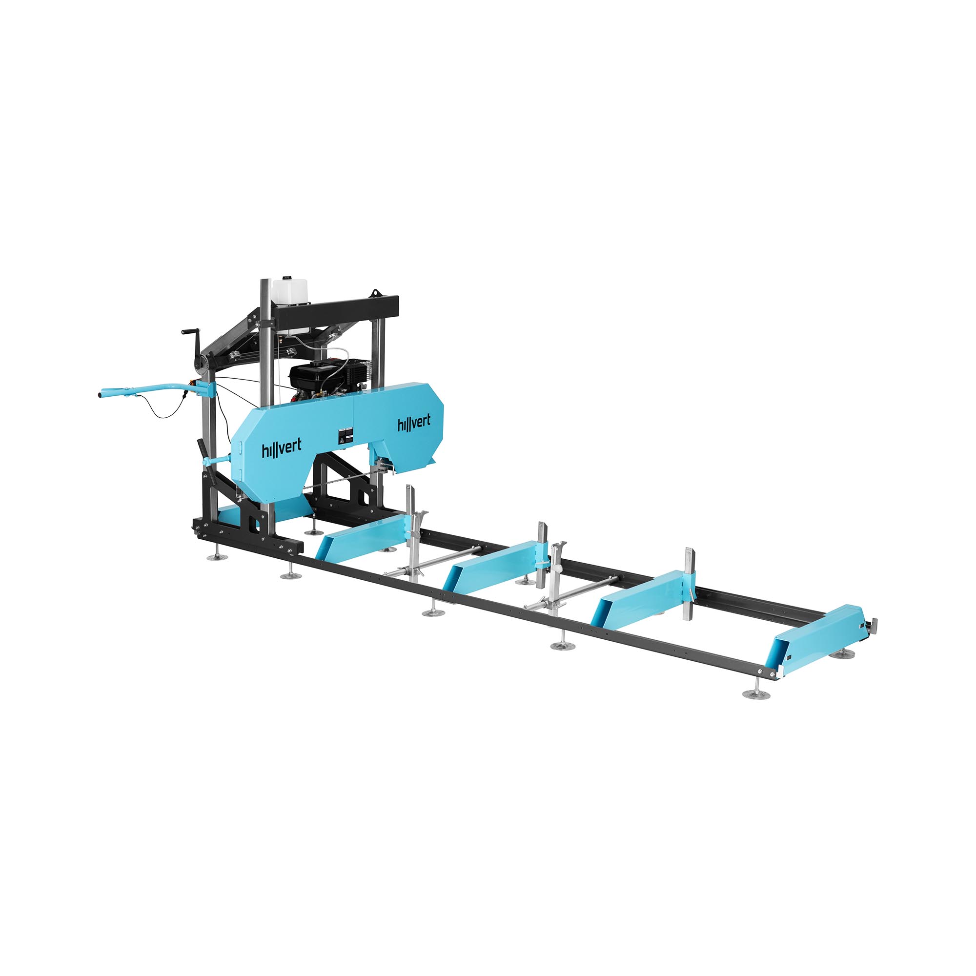 hillvert Benzin-Blockbandsäge - 4 x 0,9 m Aufstellmaß - 7500 W / 9 PS
