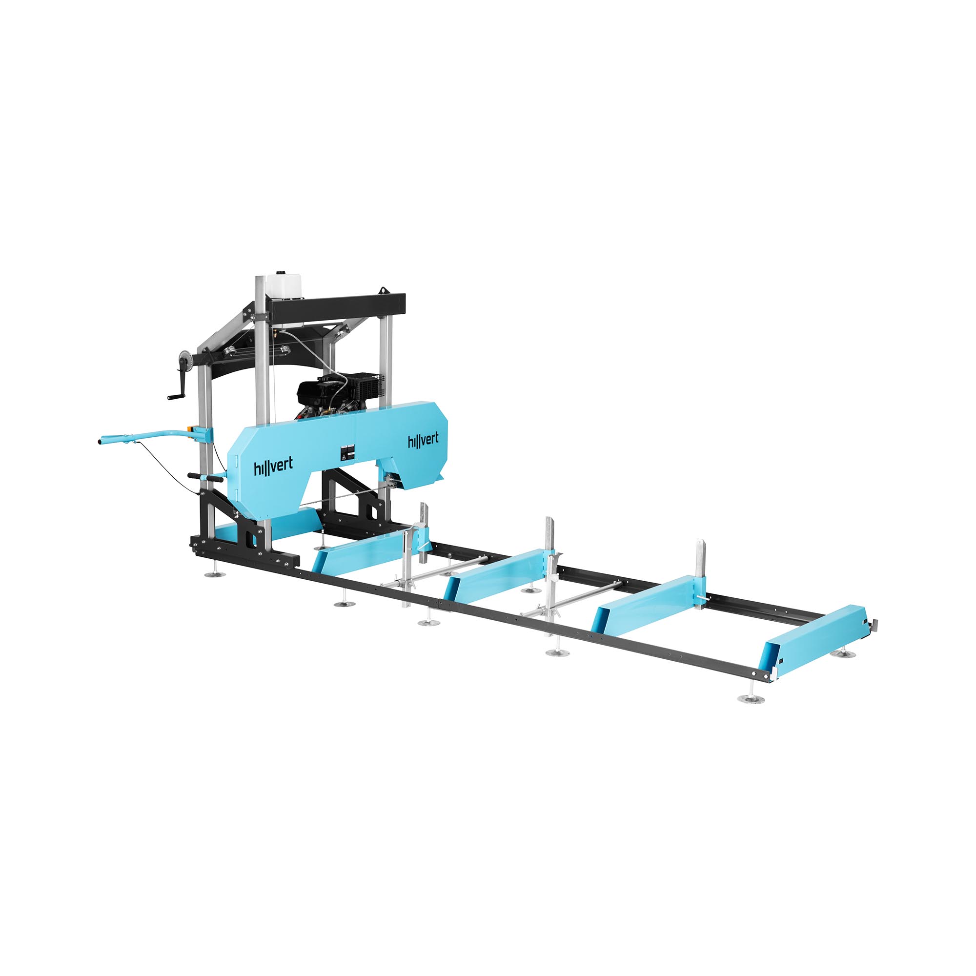 hillvert Benzin-Blockbandsäge - 4 x 0,9 m Aufstellmaß - 11000 W  / 15 PS