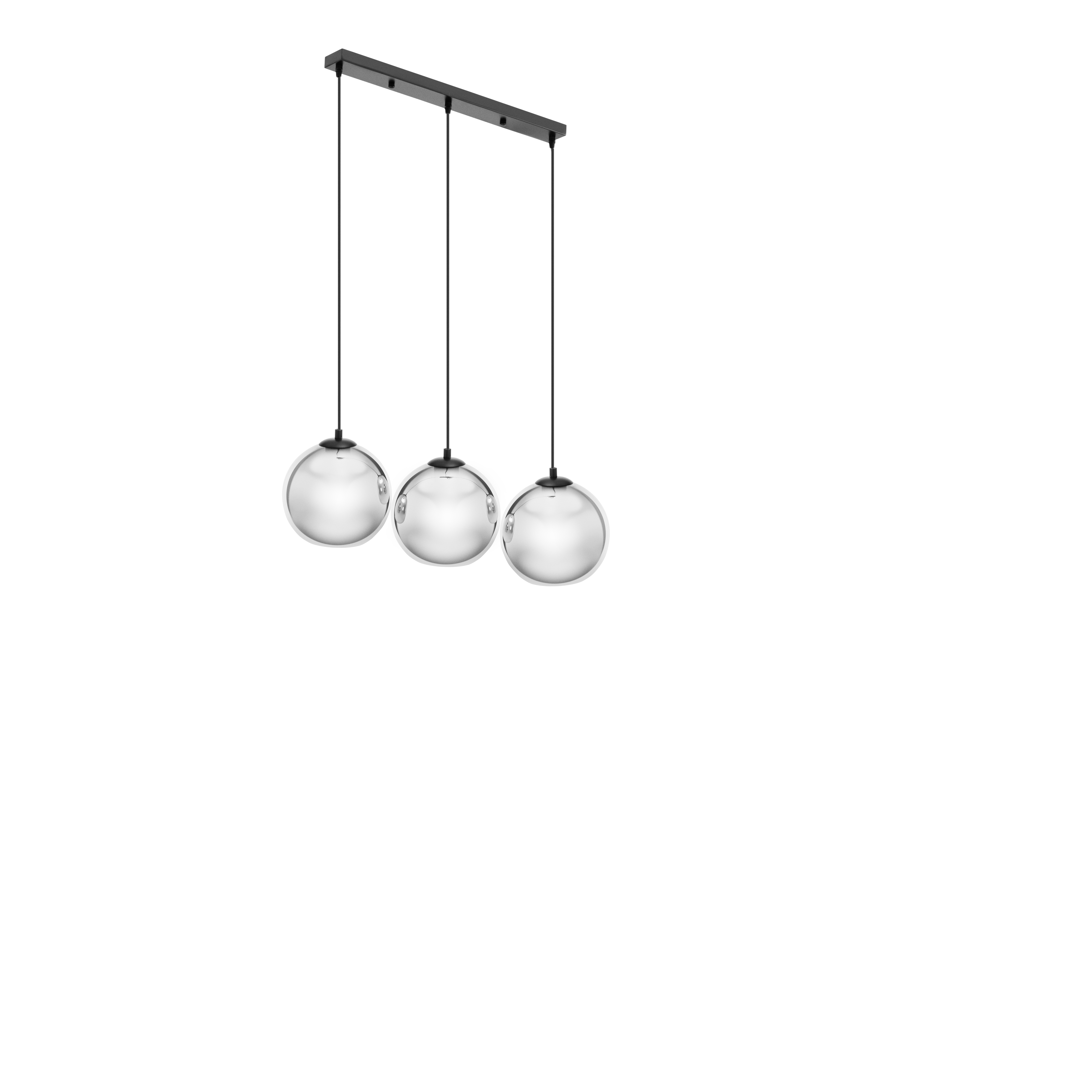 Uniprodo Pendelleuchte - 3 Leuchtmittel - Glas