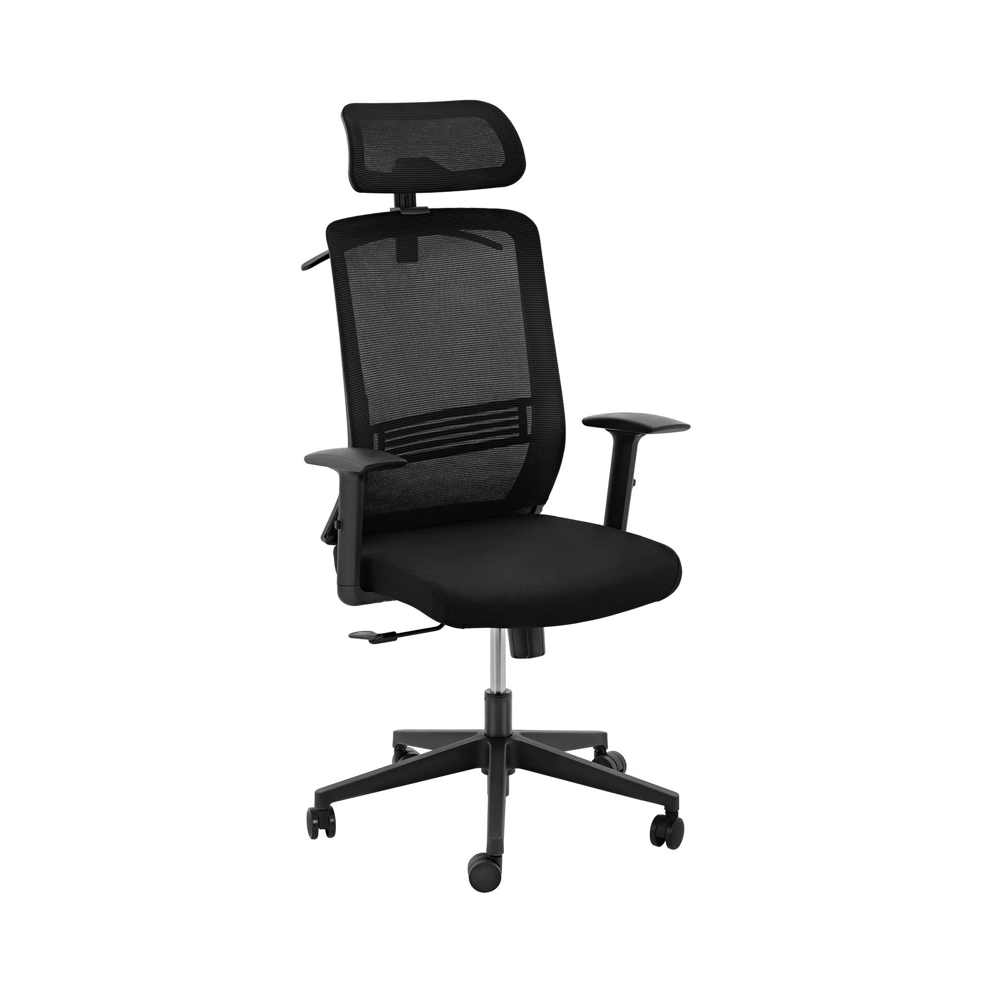 Fromm & Starck Bürostuhl - Netzrücken - Kopfstütze - 50 x 61 cm Sitz - bis 150 kg - schwarz