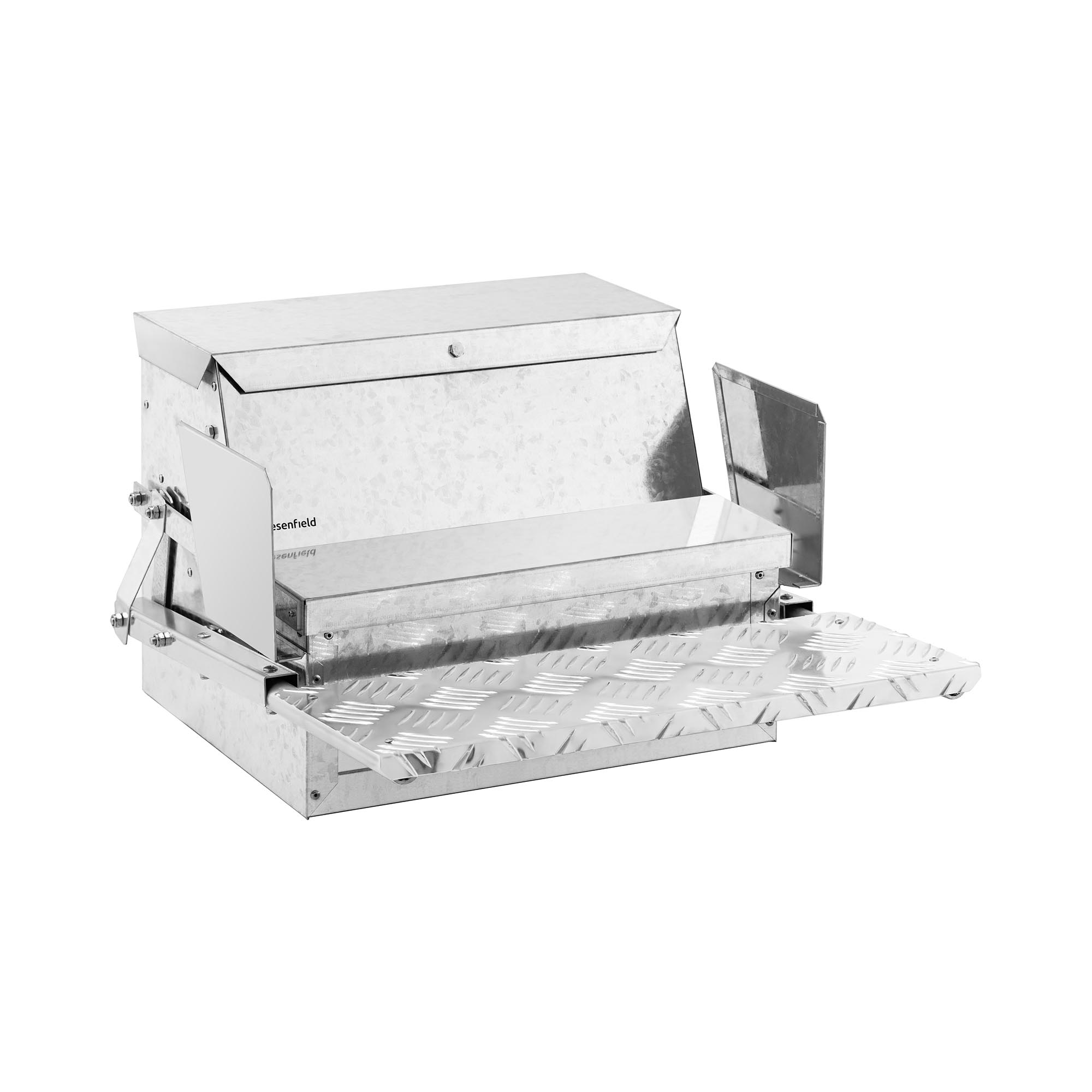 Wiesenfield Futterautomat Hühner - 11,5 kg - Trittbrett 400 g