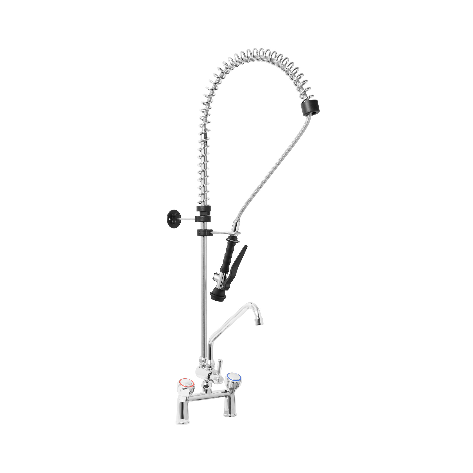 Monolith Zweiloch-Geschirrwaschbrause - Wasserschlauch 1000 mm - Wasserhahn 250 mm - Haubengriffe