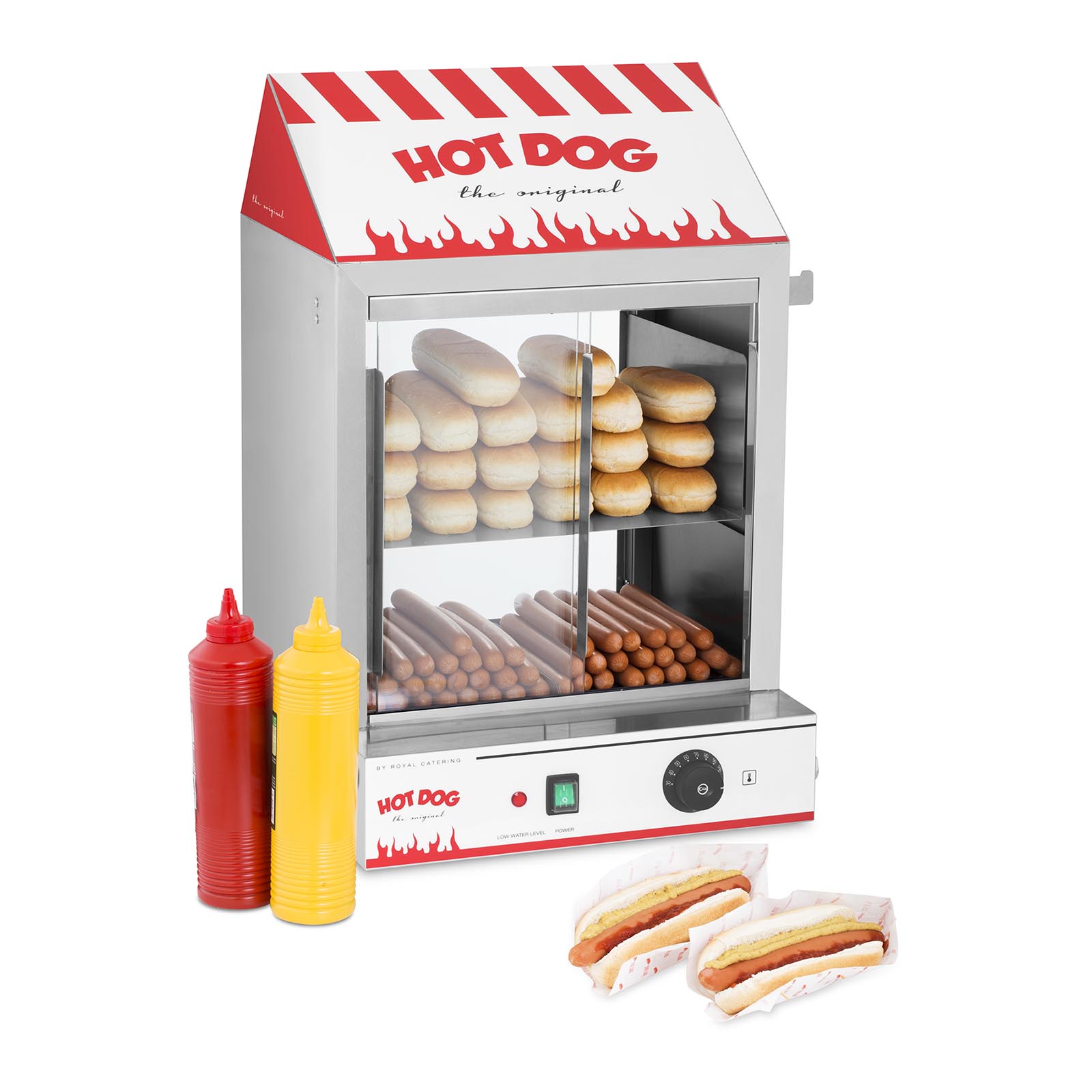 Royal Catering B-Ware Hot Dog Steamer - 2000 W