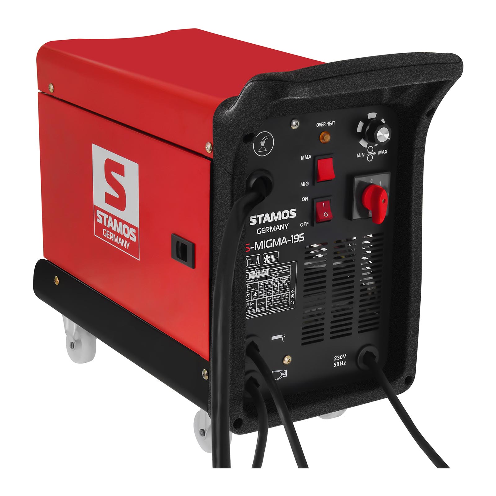 Stamos Germany B-Ware MIG/MAG Schweißgerät - 195 A - 230 V - 4 Räder