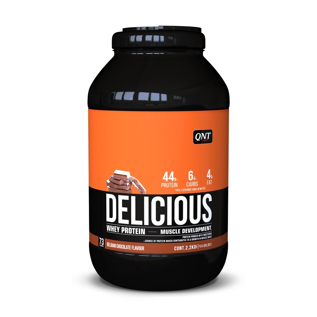 Schokoladen Whey-Protein-Pulver QNT Delicious Whey