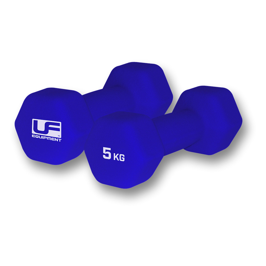 Sechseckige, mit Neopren überzogene Hanteln UFE (x2)