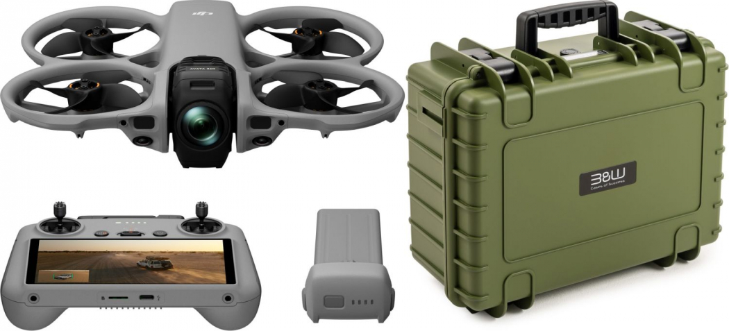 DJI Avata 360 (DJI RC 2) + B&W Case Typ 5000 bronze/grün