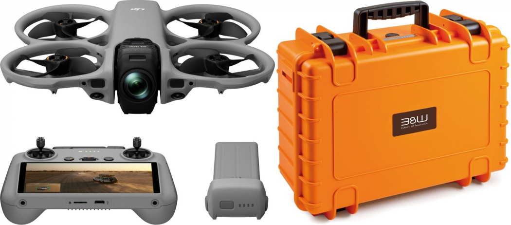 DJI Avata 360 (DJI RC 2) + B&W Case Typ 5000 orange