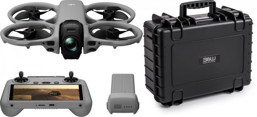 DJI Avata 360 (DJI RC 2) + B&W Case Typ 5000 schwarz - Dealpreis