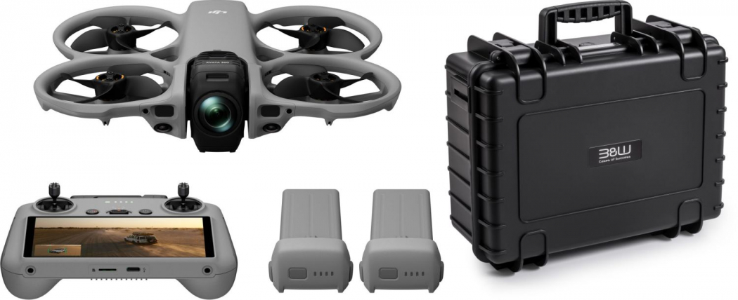 DJI Avata 360 FMC (DJI RC 2) + B&W Case Typ 5000 schwarz - Dealpreis