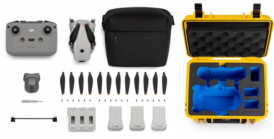 DJI Lito 1 FMC (DJI RC-N3) + B&W Case Typ 2000 gelb - Dealpreis