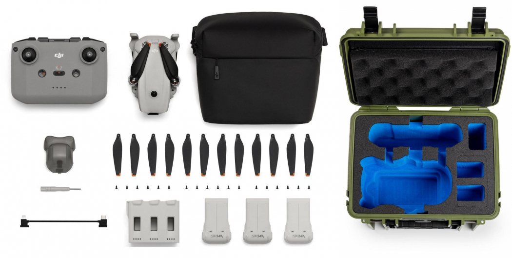 DJI Lito X1 FMC (DJI RC-N3) + B&W Case Typ 2000 bronze/grün