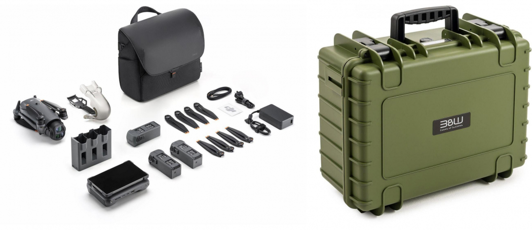 DJI Mavic 4 Pro 512GB CC + B&W Case Typ 5000 bronze/grün