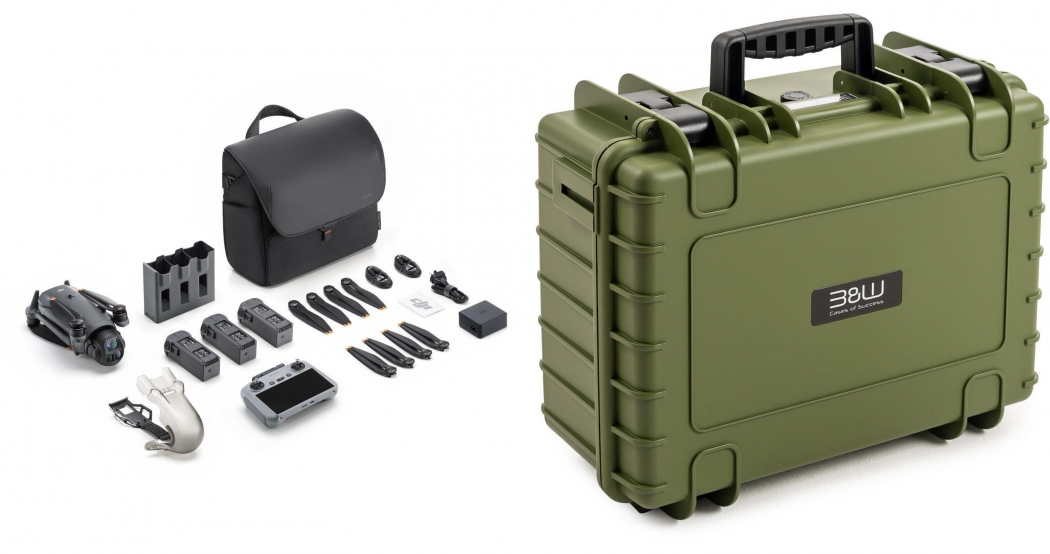DJI Mavic 4 Pro Fly More Combo DJI RC 2+ B&W Case Typ 5000 bronze/grün - Dealpreis