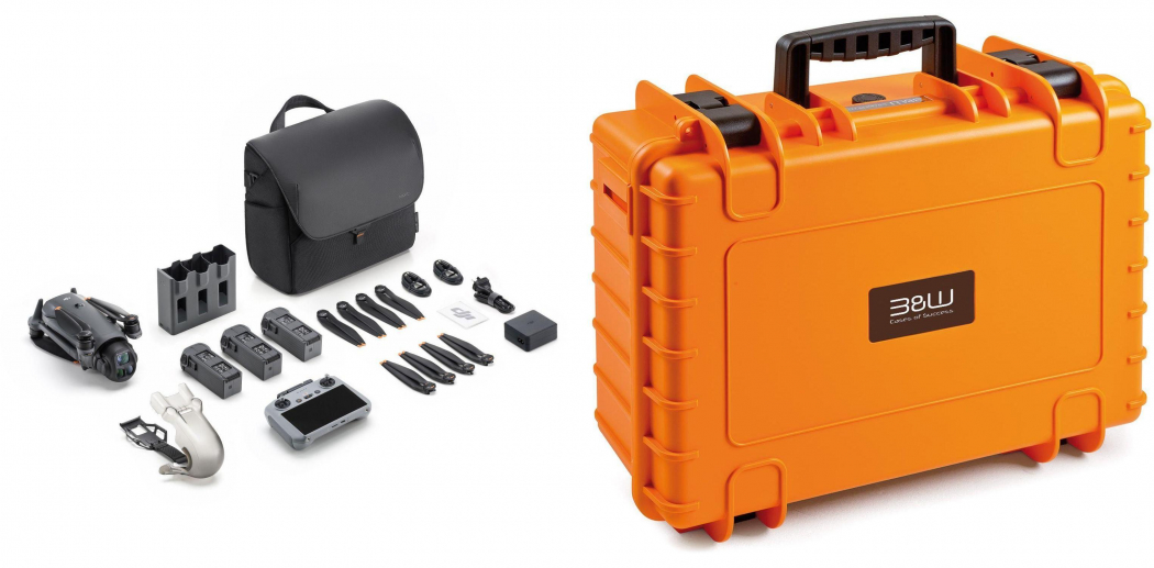 DJI Mavic 4 Pro Fly More Combo (DJI RC 2) + B&W Case Typ 5000 orange - Dealpreis