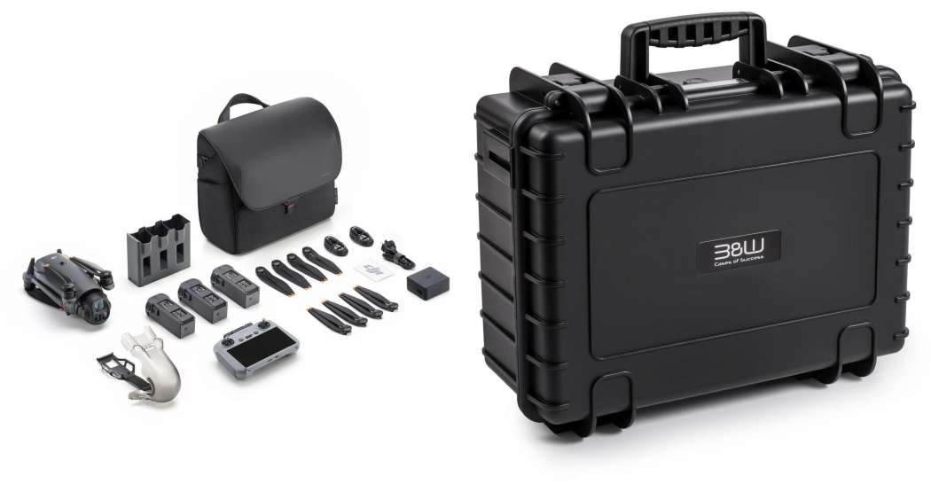 DJI Mavic 4 Pro Fly More Combo (DJI RC 2) + B&W Case Typ 5000 schwarz - Dealpreis -20,00€ Black Sale Rabatt 2.559,00 Effektivpreis