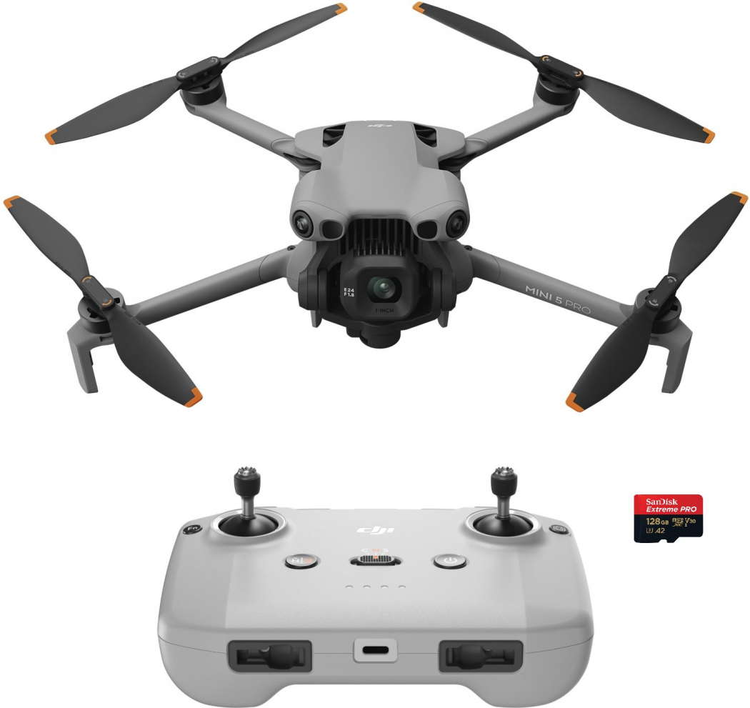DJI Mini 5 Pro (RC-N3) + SanDisk micro SDXC Extreme Pro 128GB 200MB/s
