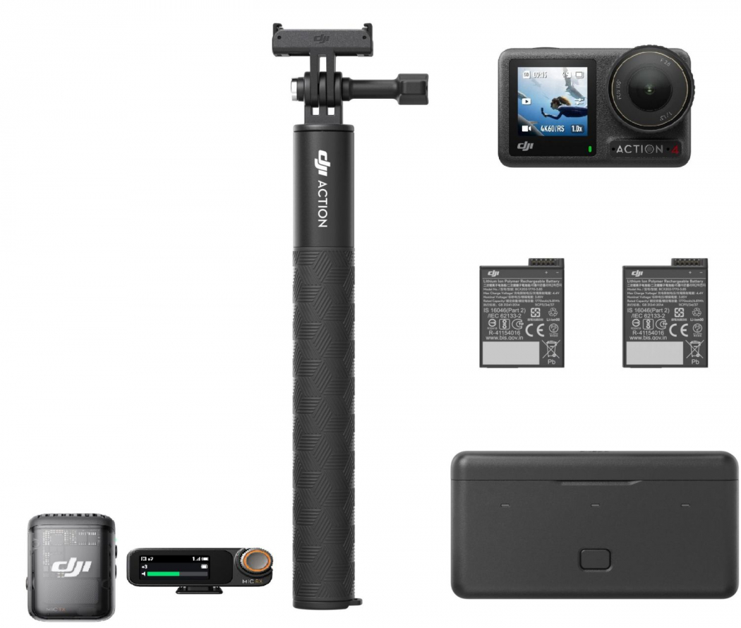 DJI Osmo Action 4 Adventure Combo + DJI MIC 2 (1TX + 1RX) - Dealpreis